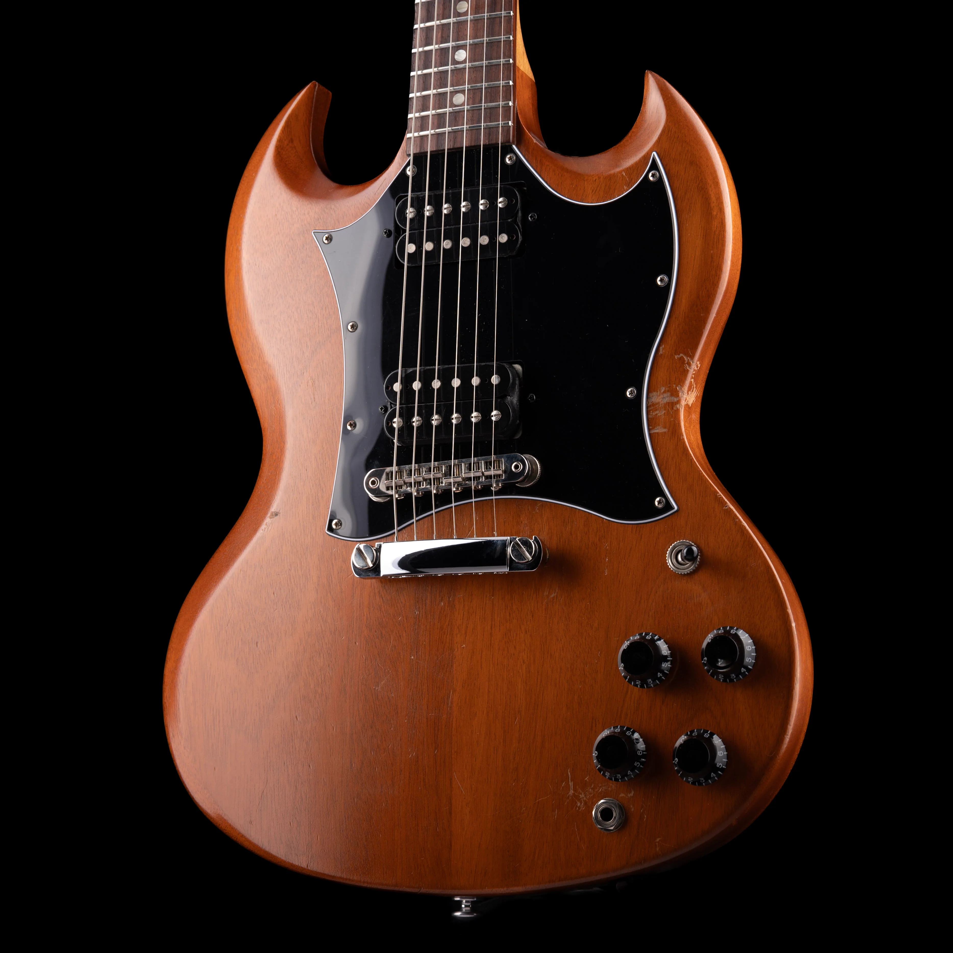 Used Gibson SG Tribute with Natural Walnut with Gig Bag - Image 2