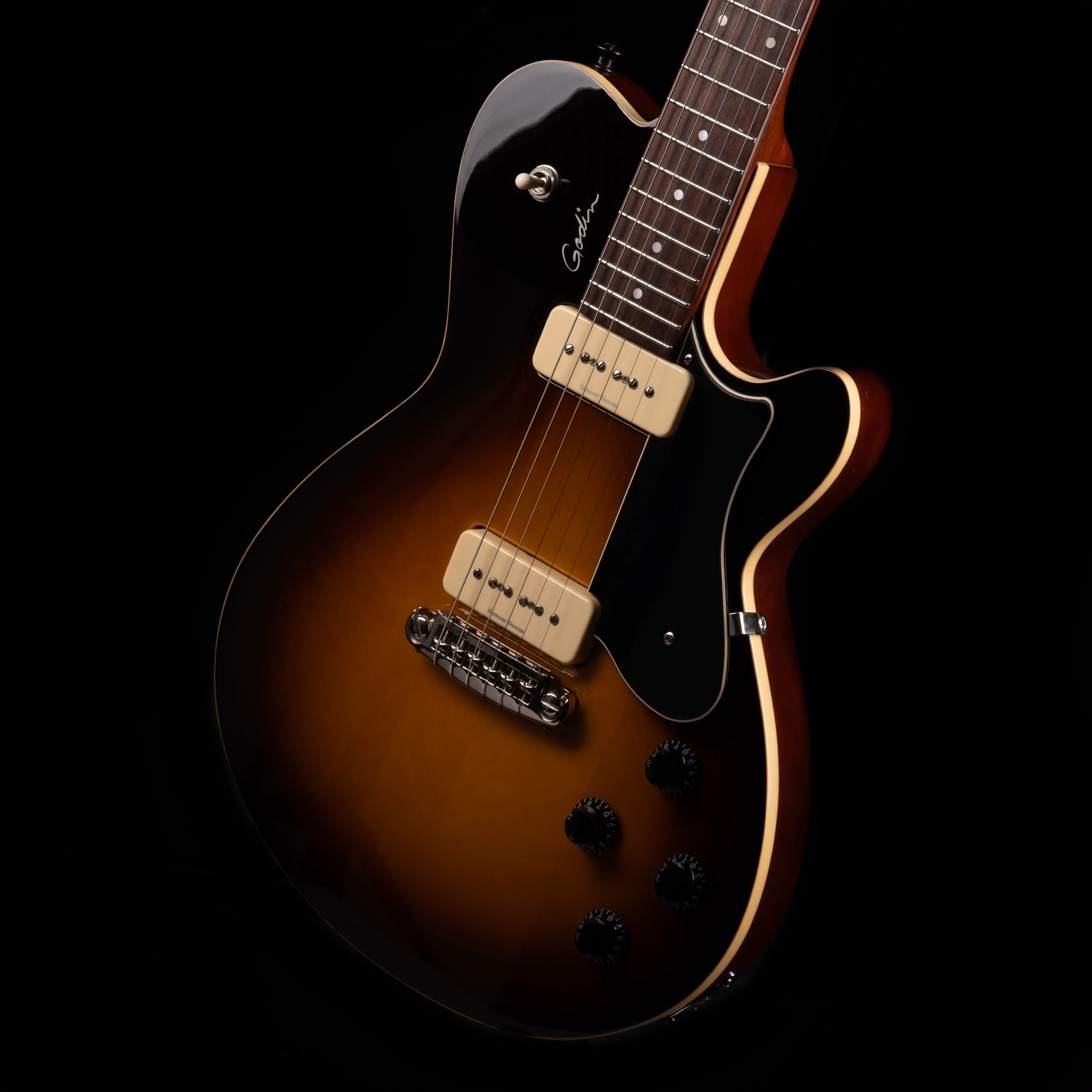 Used Godin Core CT P90 Sunburst with OHSC - Image 3