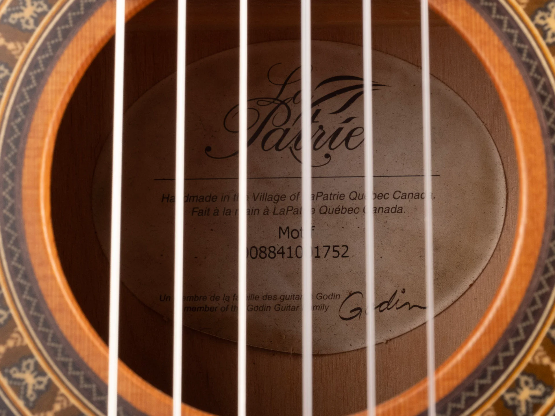 Used Godin La Patrie Motif Classical Guitar Natural - Image 14