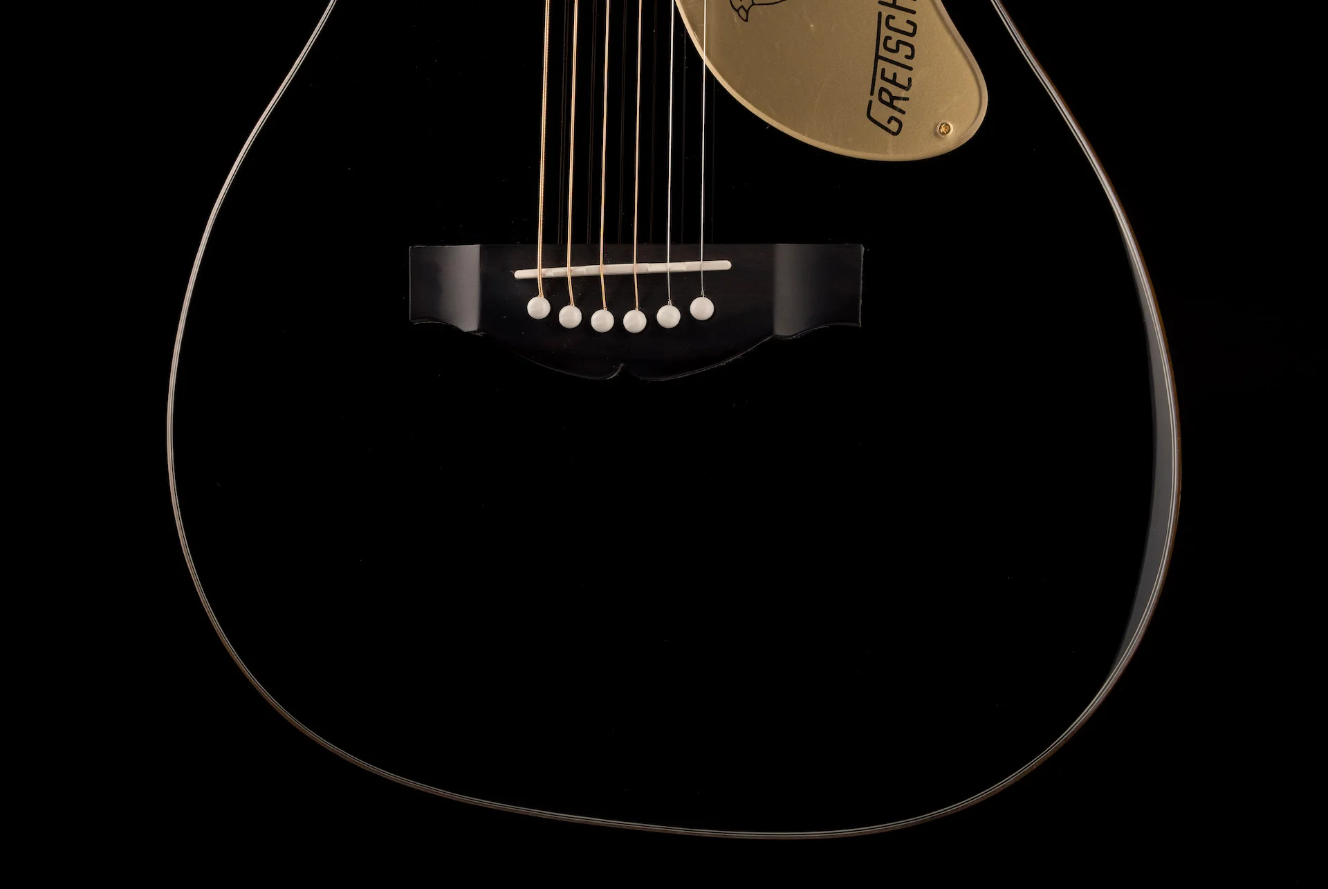Used Gretsch G5021 Penguin Acoustic Guitar Black - Image 5