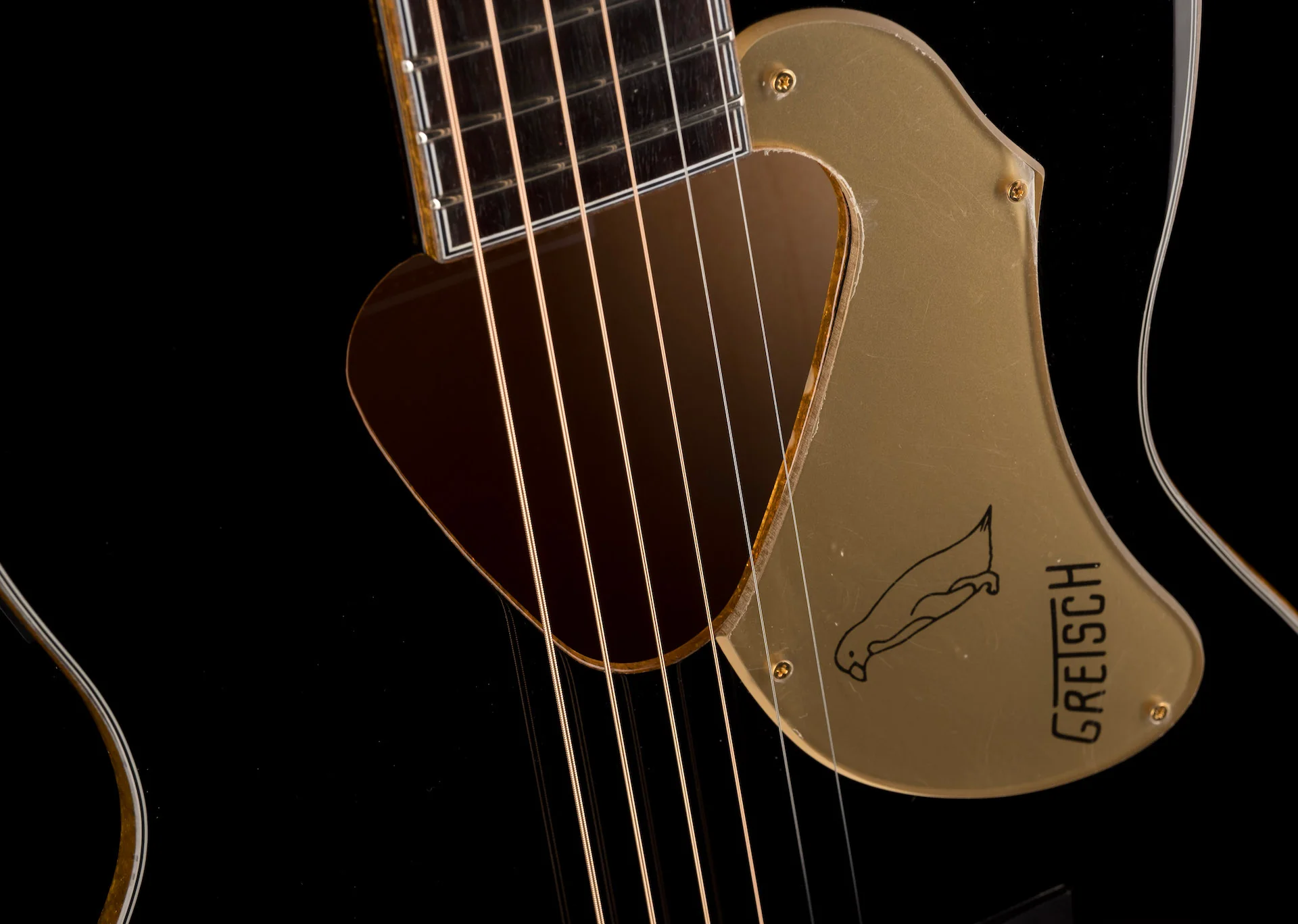 Used Gretsch G5021 Penguin Acoustic Guitar Black - Image 7