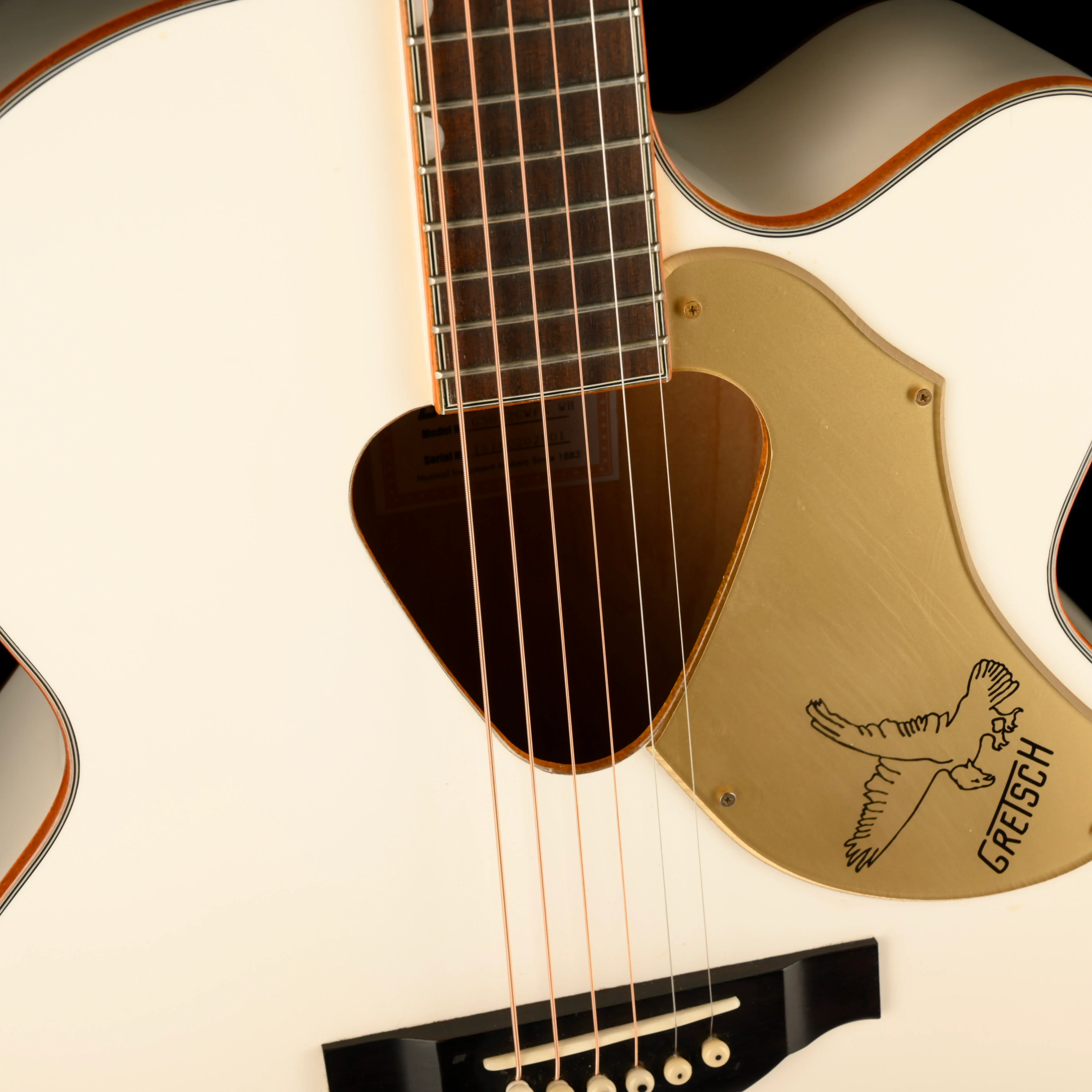 Used Gretsch G5022CWFE Rancher White Falcon Jumbo Acoustic Electric Guitar - Image 5