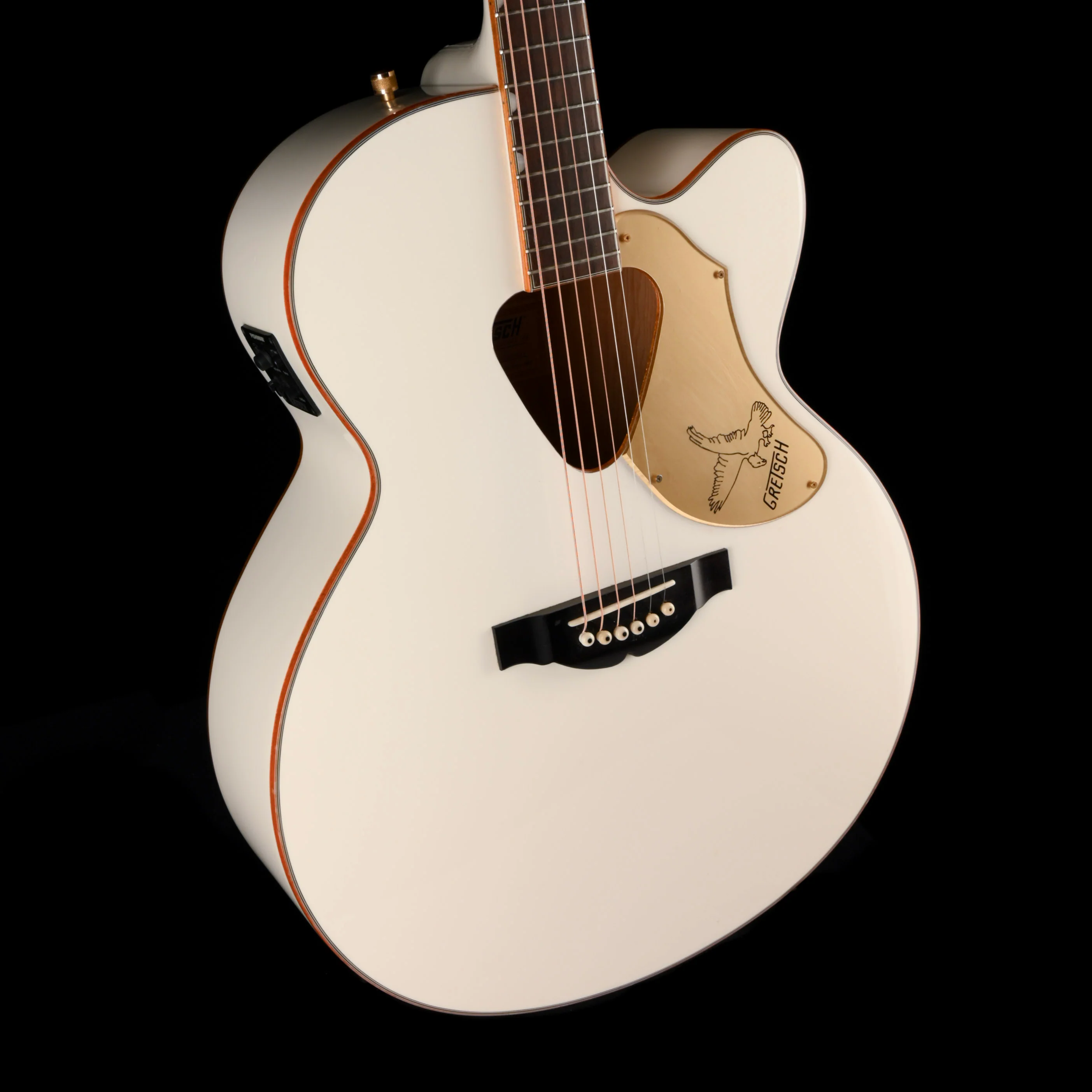 Used Gretsch G5022CWFE Rancher White Falcon Jumbo Acoustic Electric Guitar - Image 6