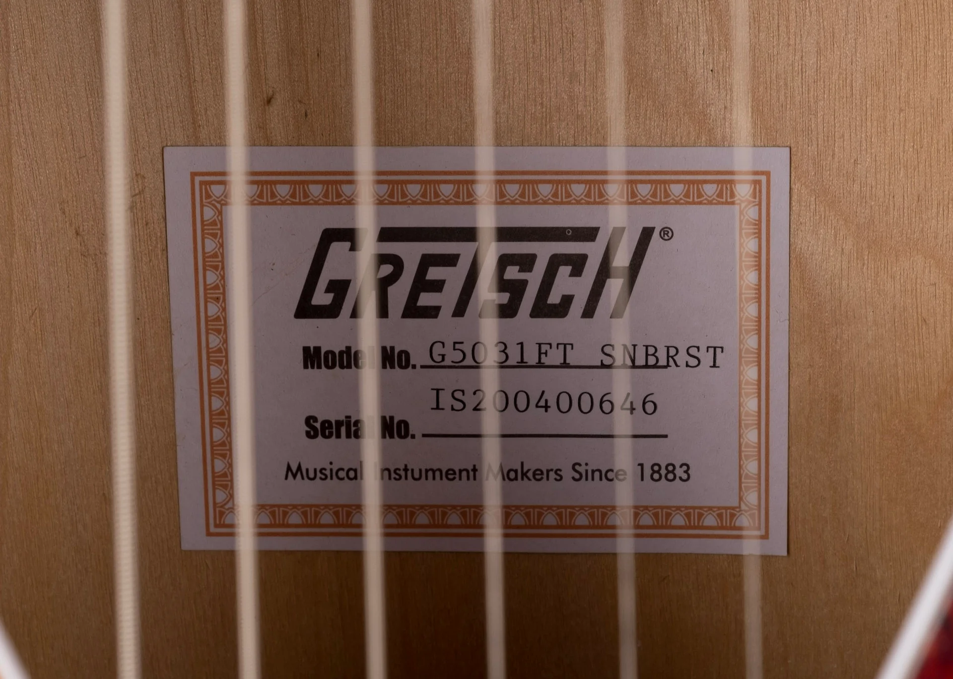 Used Gretsch G5031FT Rancher Acoustic Electric Guitar Sunburst - Image 10