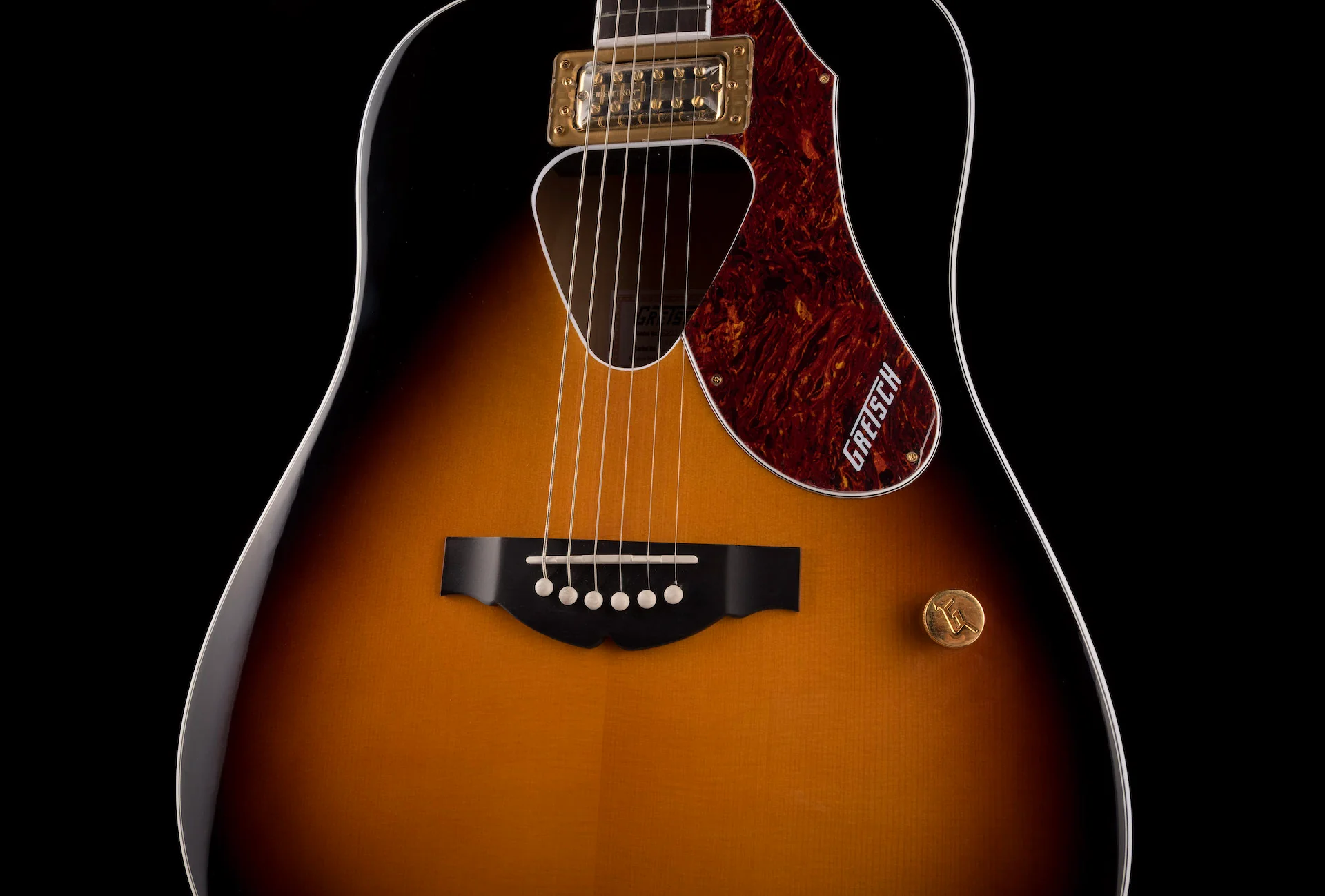 Used Gretsch G5031FT Rancher Acoustic Electric Guitar Sunburst - Image 6