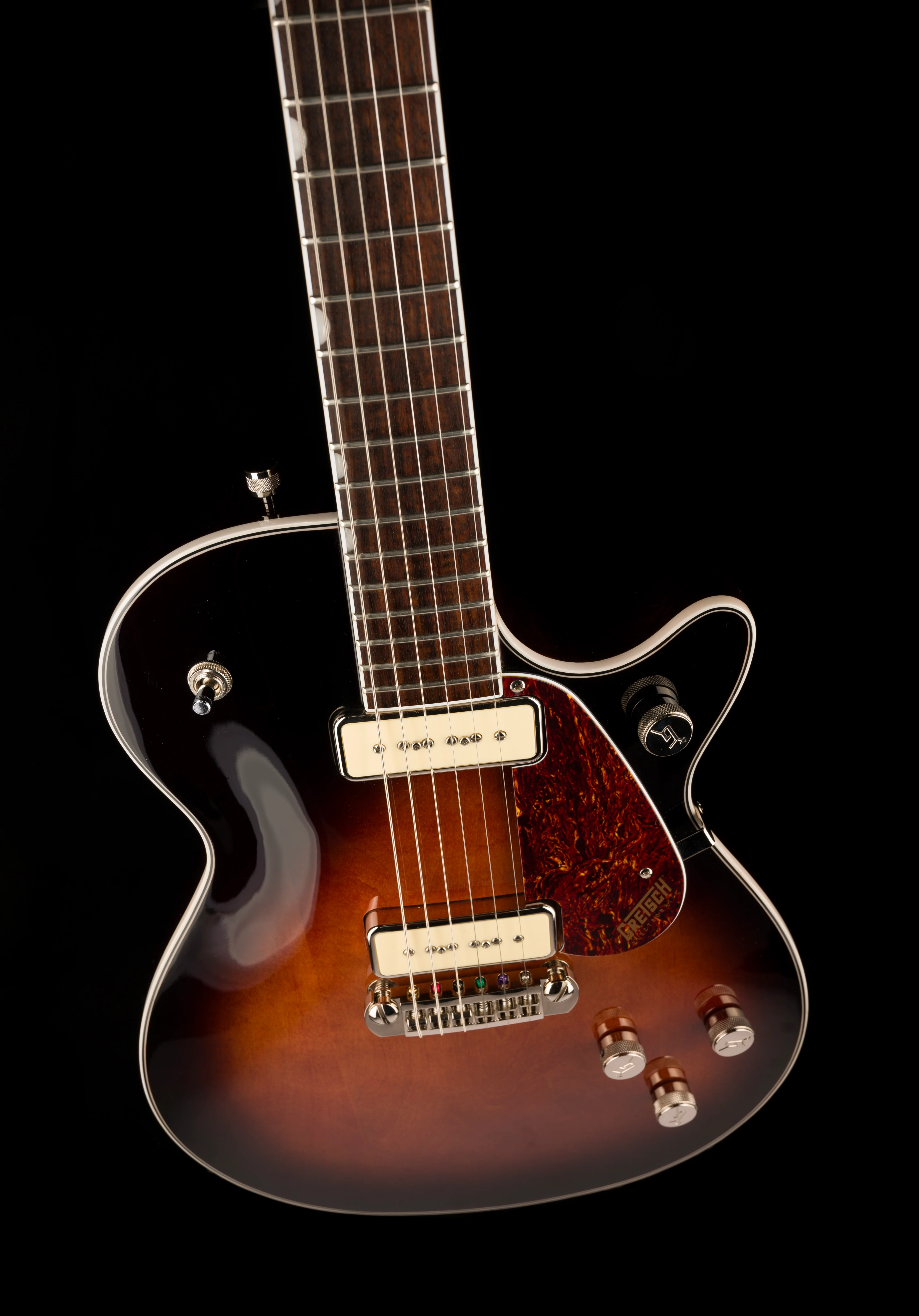 Used Gretsch G5210-P90 Electromatic Jet Single Barrel Burst With Case - Image 4