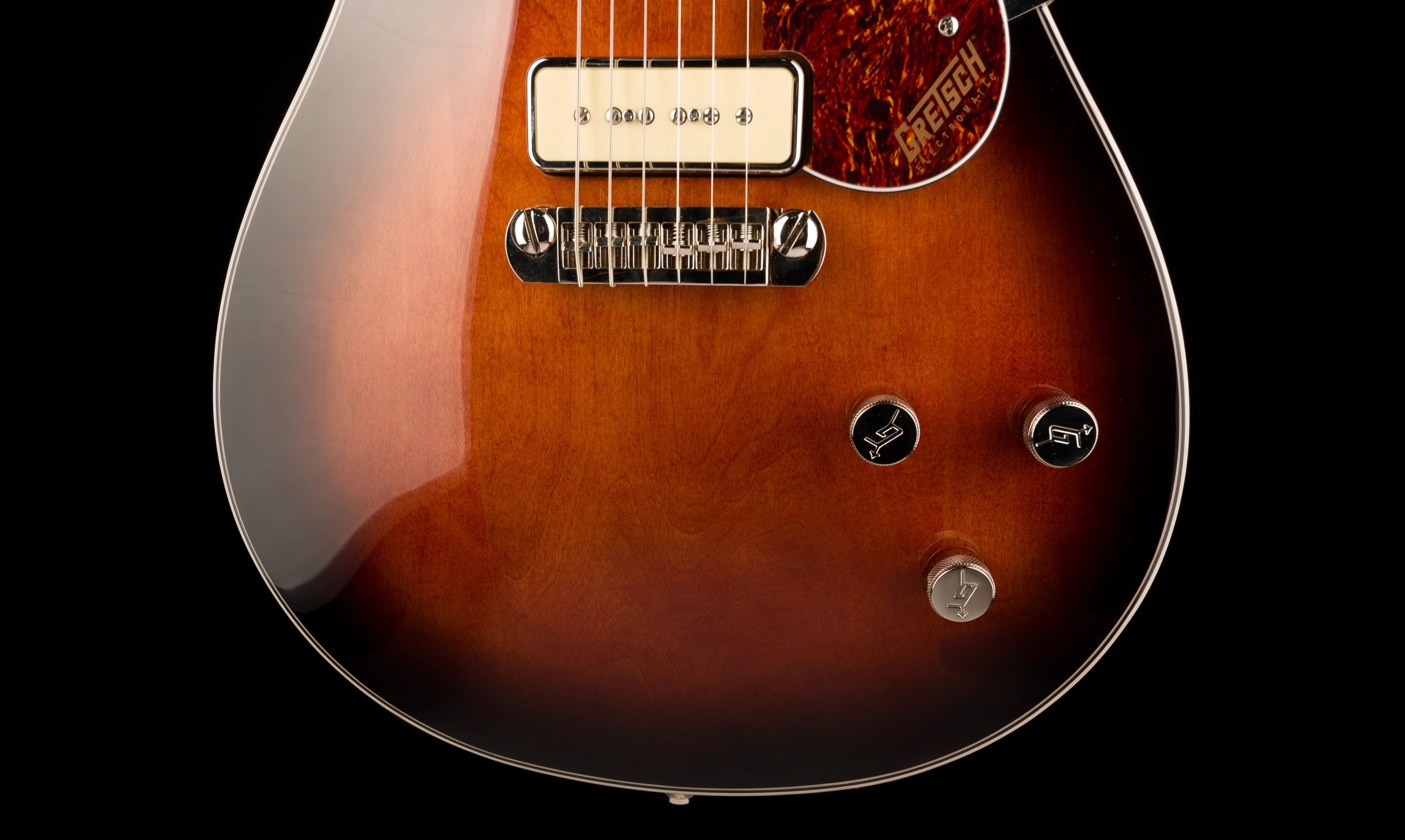 Used Gretsch G5210-P90 Electromatic Jet Single Barrel Burst With Case - Image 5