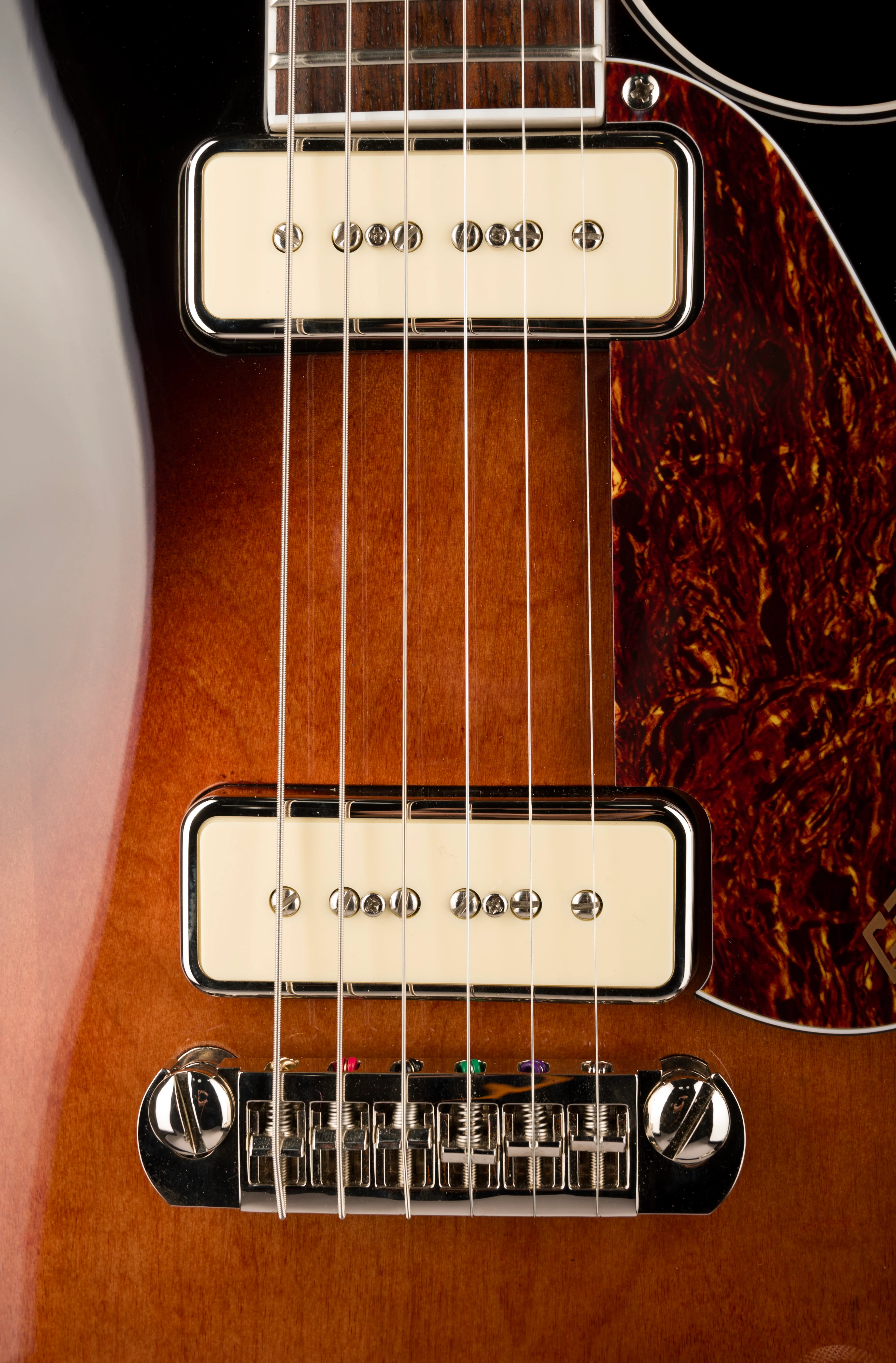 Used Gretsch G5210-P90 Electromatic Jet Single Barrel Burst With Case - Image 7