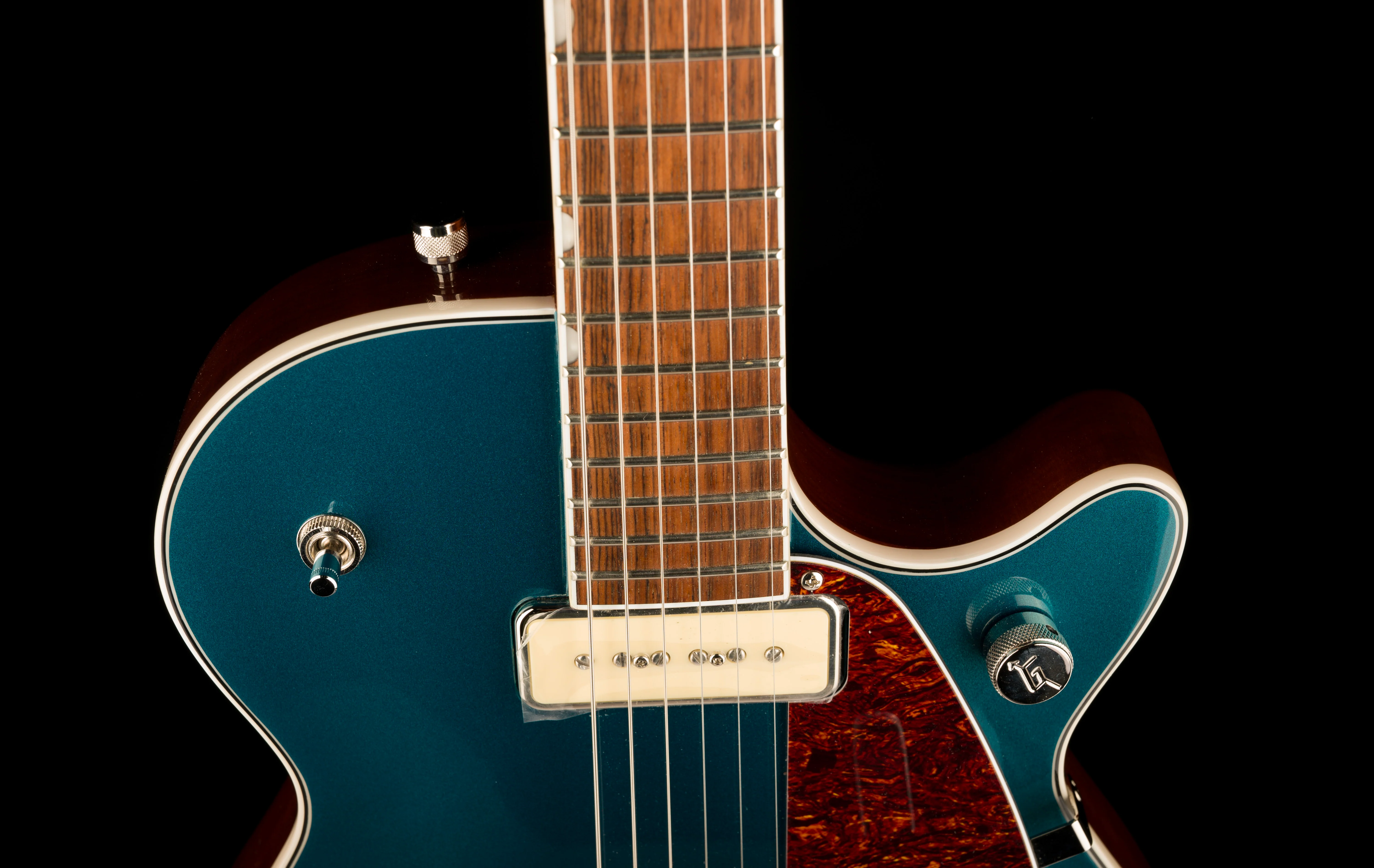 Used Gretsch G5210T-P90 Electromatic Jet Two 90 Single-Cut Petrol With OHSC - Image 3