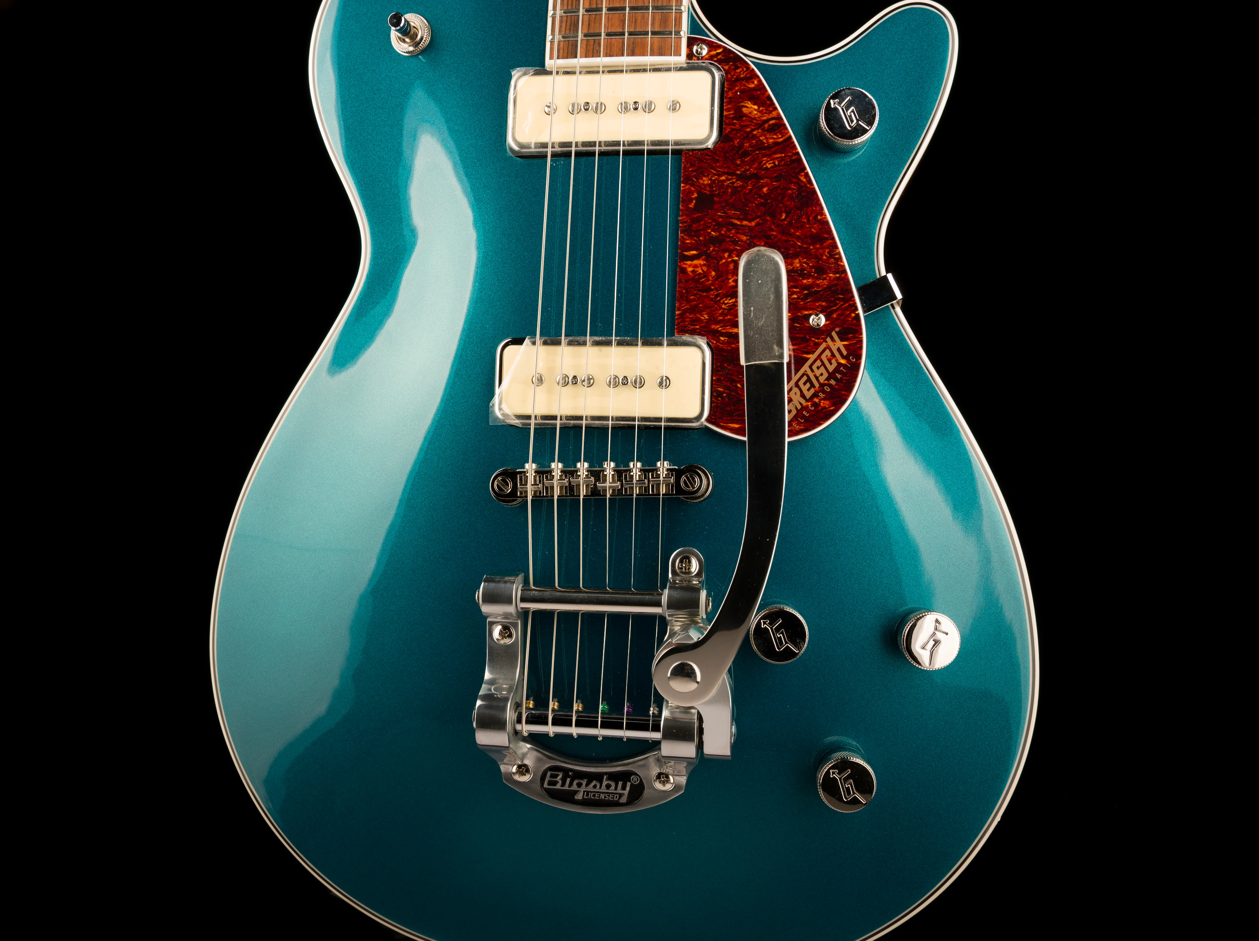 Used Gretsch G5210T-P90 Electromatic Jet Two 90 Single-Cut Petrol With OHSC - Image 6