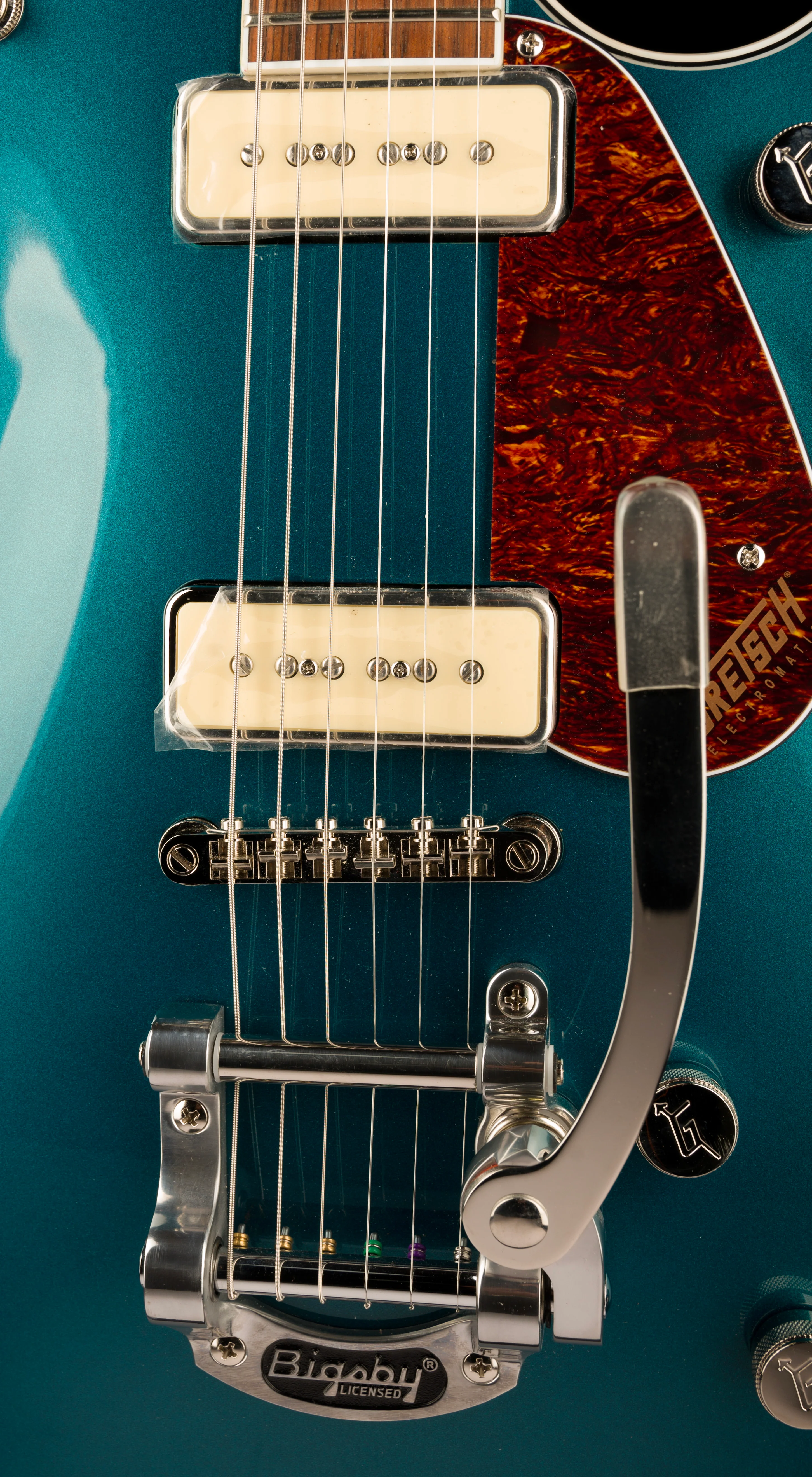 Used Gretsch G5210T-P90 Electromatic Jet Two 90 Single-Cut Petrol With OHSC - Image 7