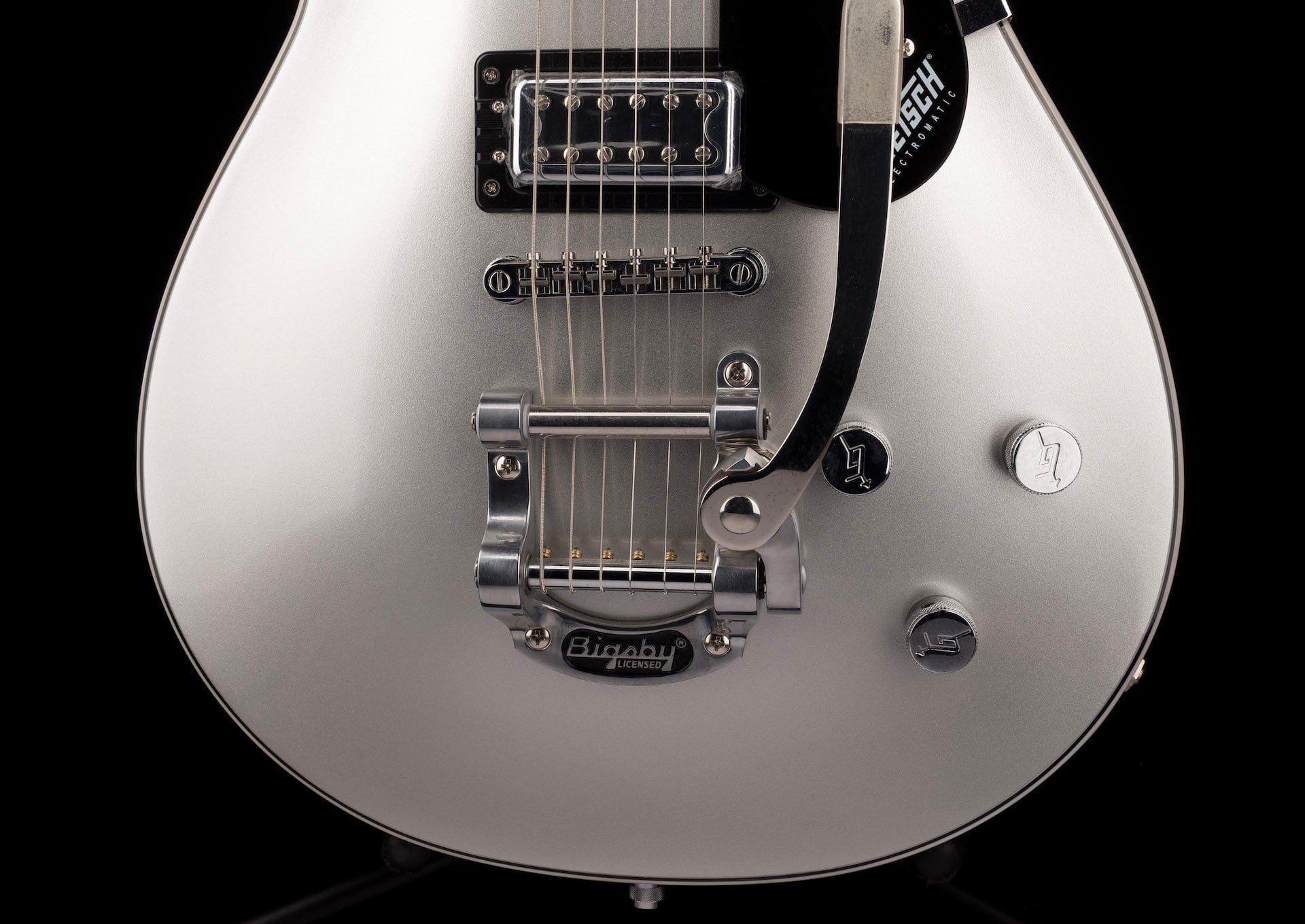 Used Gretsch G5230T Electromatic Jet with Bigsby Airline Silver - Image 5