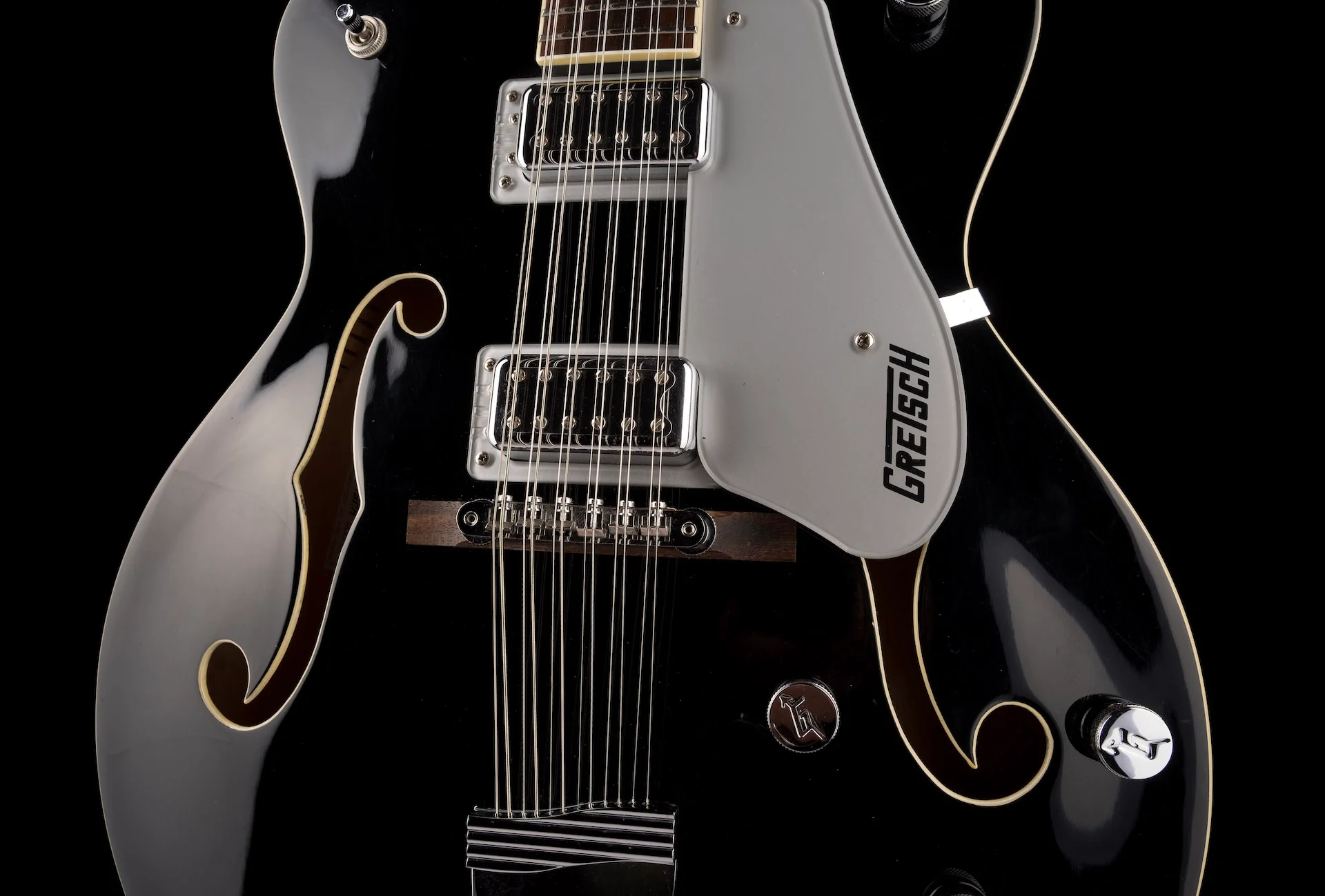 Used Gretsch G5422G-12 Electromatic Hollow Body 12 String Black with Gig Bag - Image 6