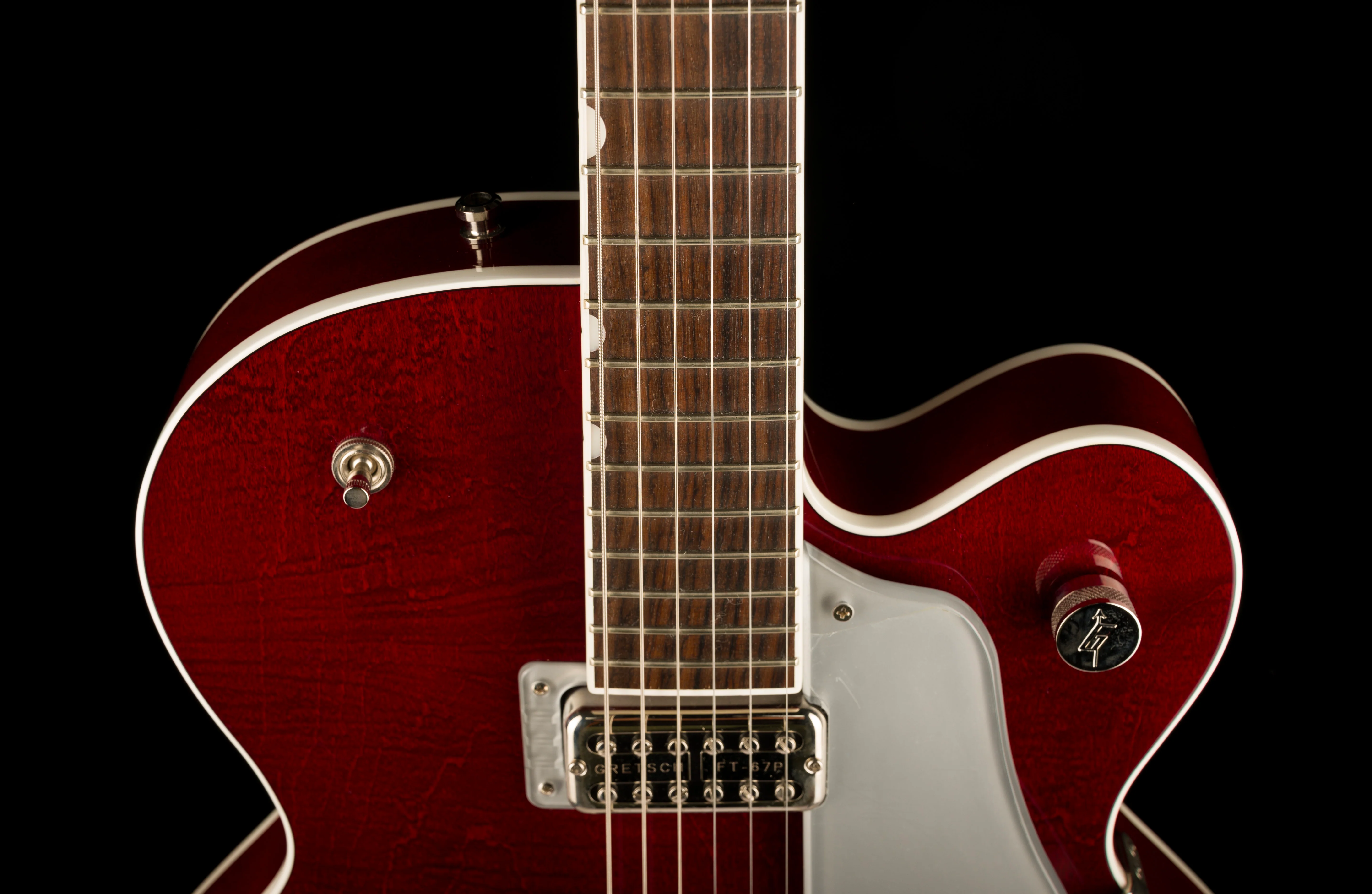 Used Gretsch G6119T-ET Players Edition Tennessee Rose Electrotone Hollow Body Dark Cherry Stain with OHSC - Image 3