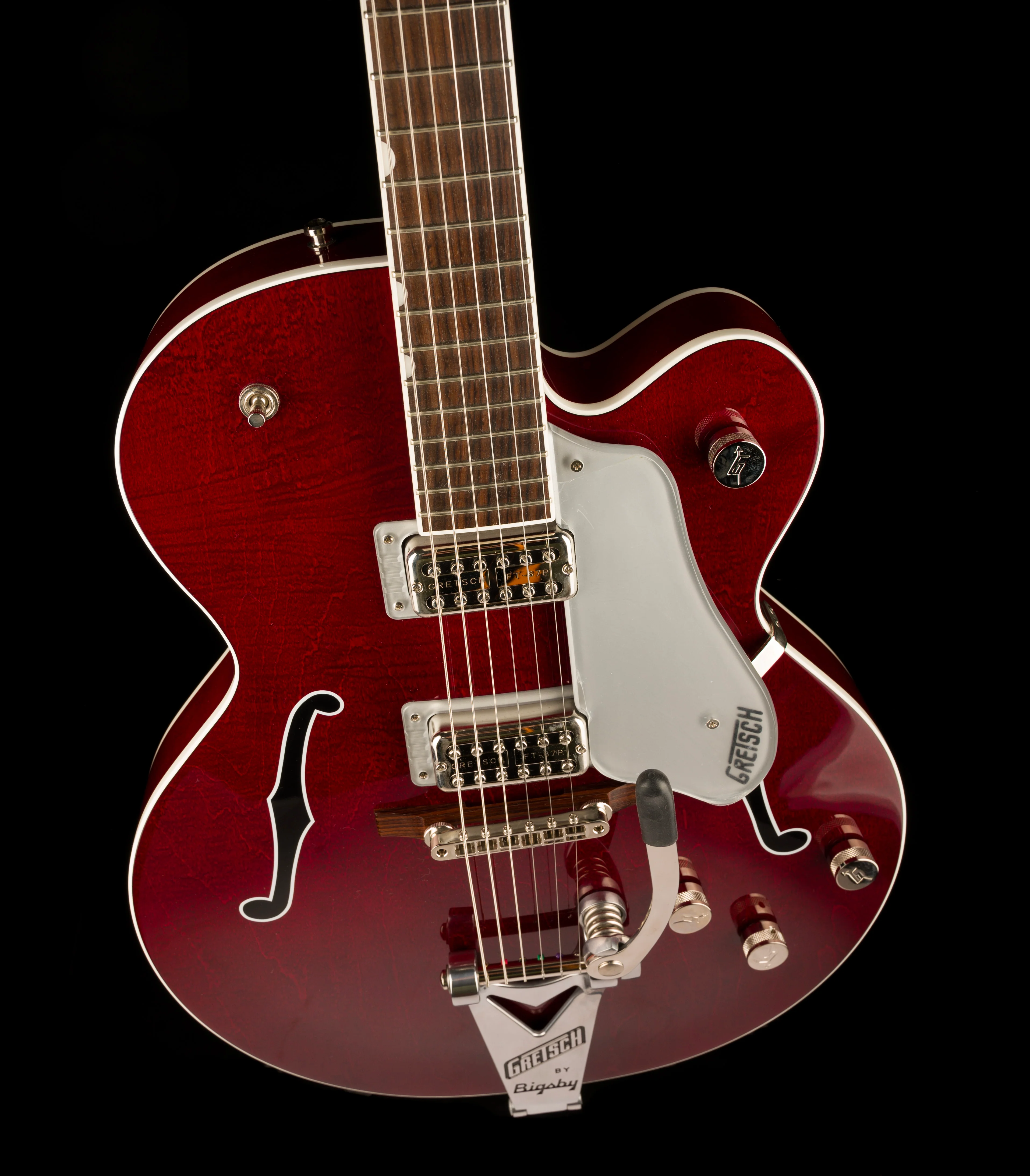 Used Gretsch G6119T-ET Players Edition Tennessee Rose Electrotone Hollow Body Dark Cherry Stain with OHSC - Image 4