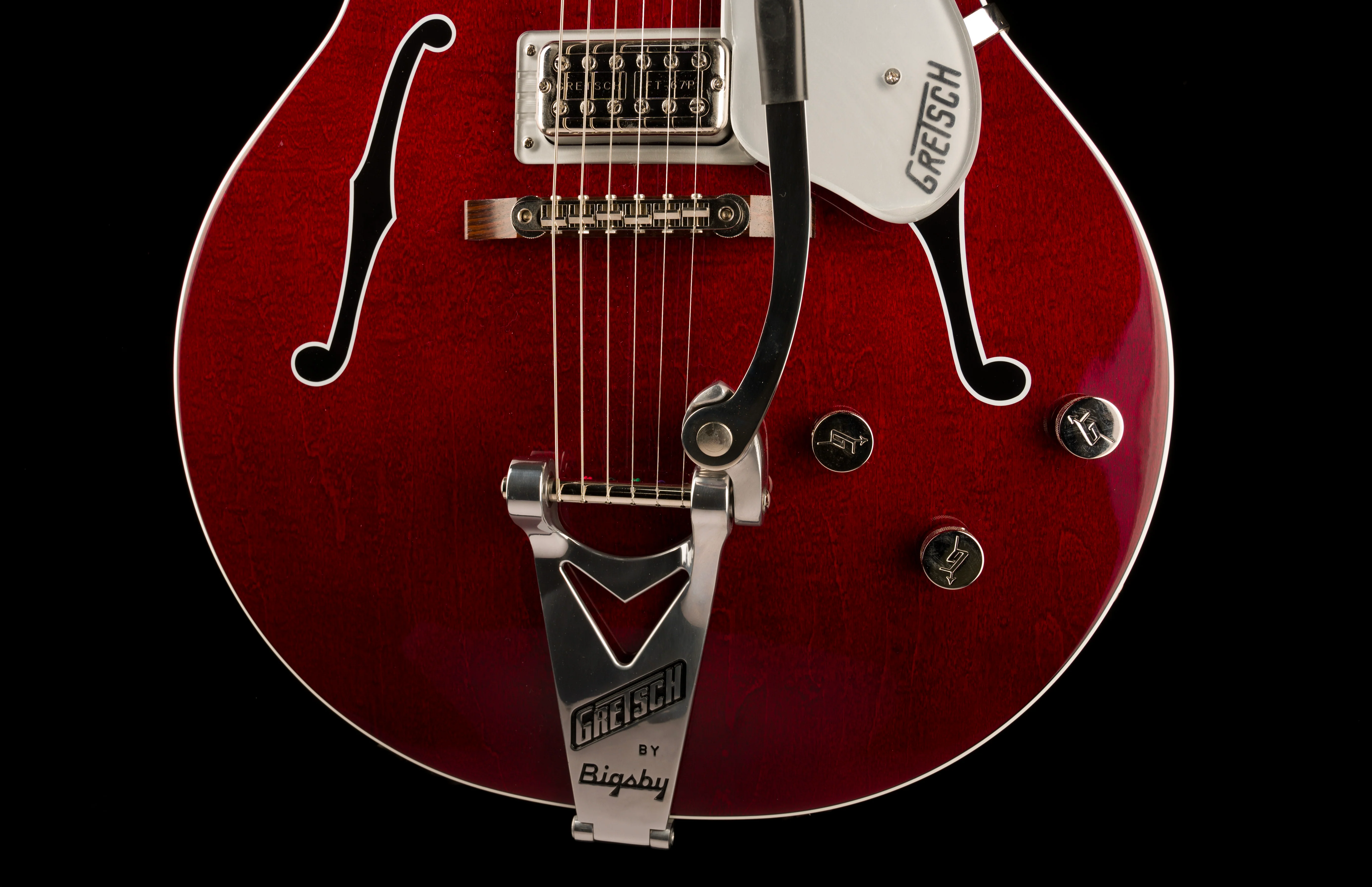 Used Gretsch G6119T-ET Players Edition Tennessee Rose Electrotone Hollow Body Dark Cherry Stain with OHSC - Image 5