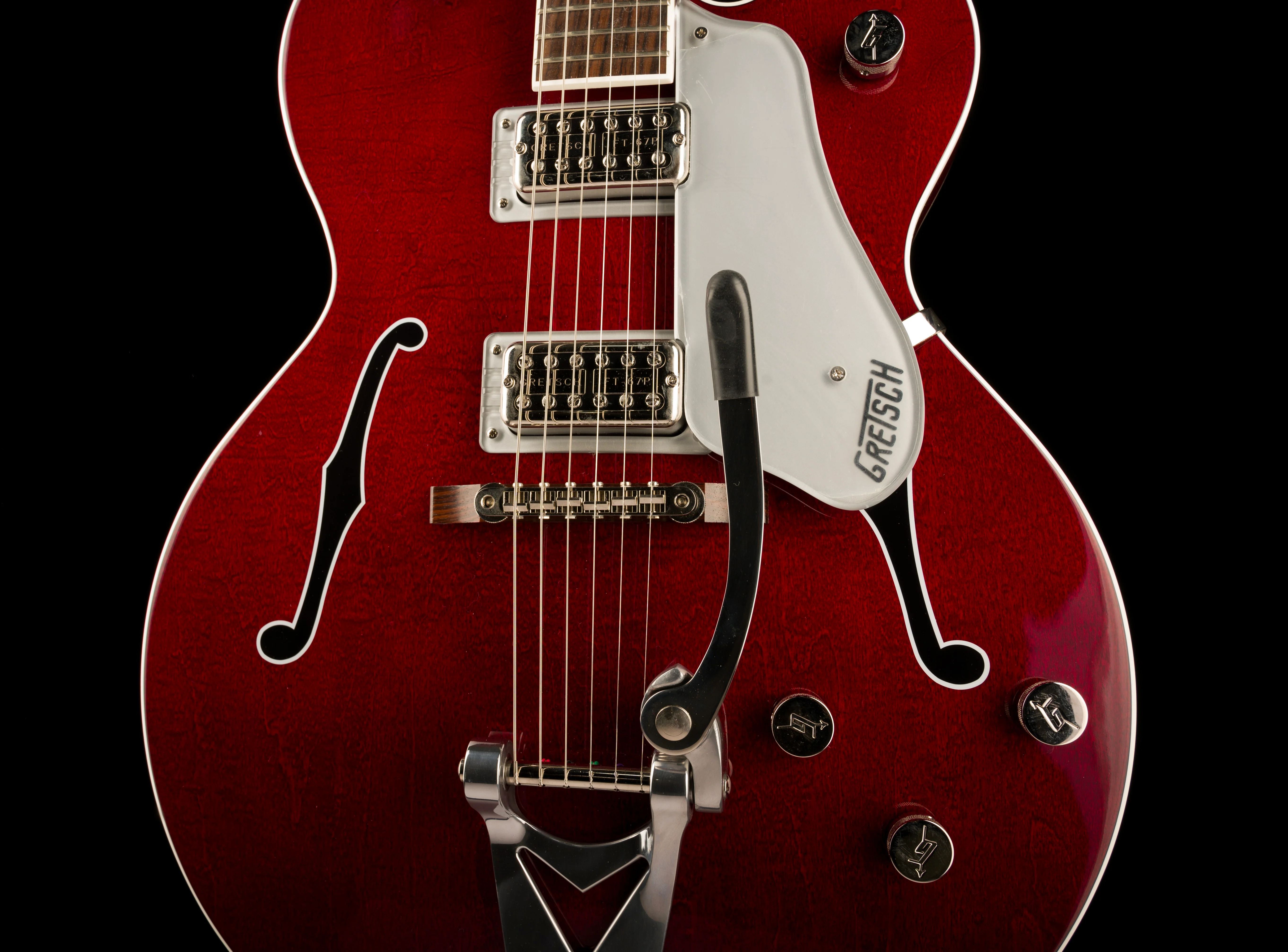 Used Gretsch G6119T-ET Players Edition Tennessee Rose Electrotone Hollow Body Dark Cherry Stain with OHSC - Image 6