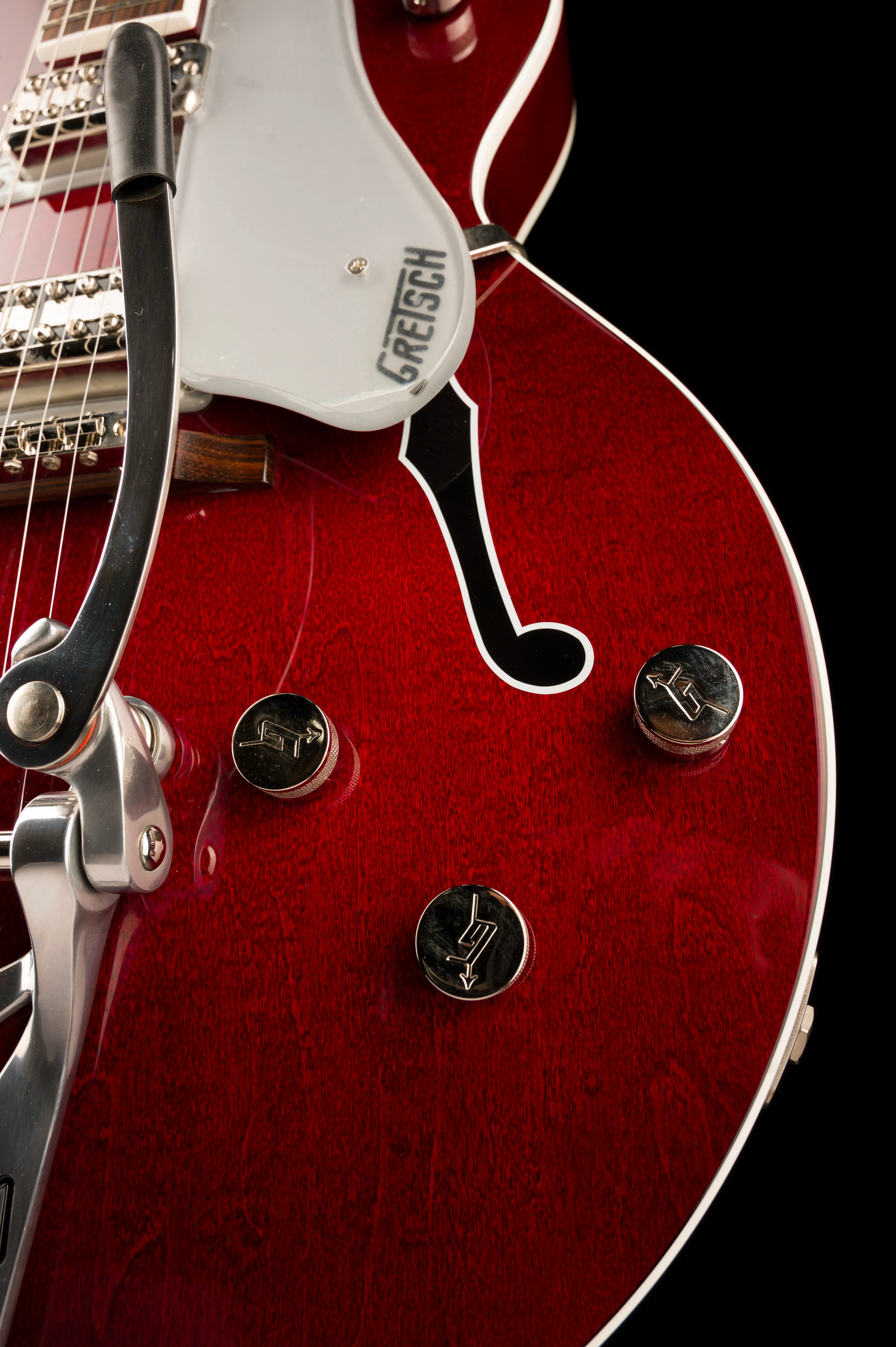 Used Gretsch G6119T-ET Players Edition Tennessee Rose Electrotone Hollow Body Dark Cherry Stain with OHSC - Image 8