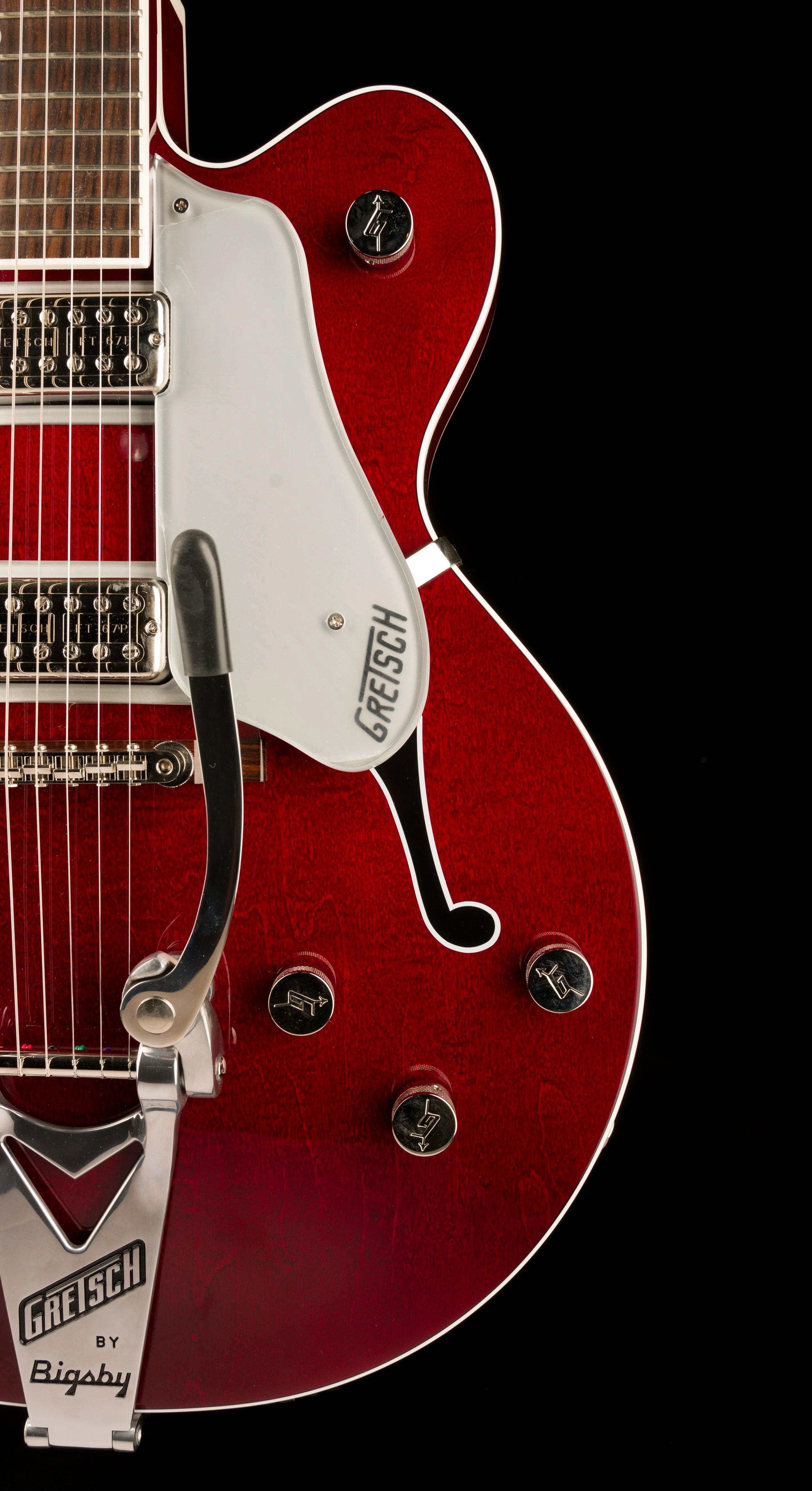 Used Gretsch G6119T-ET Players Edition Tennessee Rose Electrotone Hollow Body Dark Cherry Stain with OHSC - Image 9