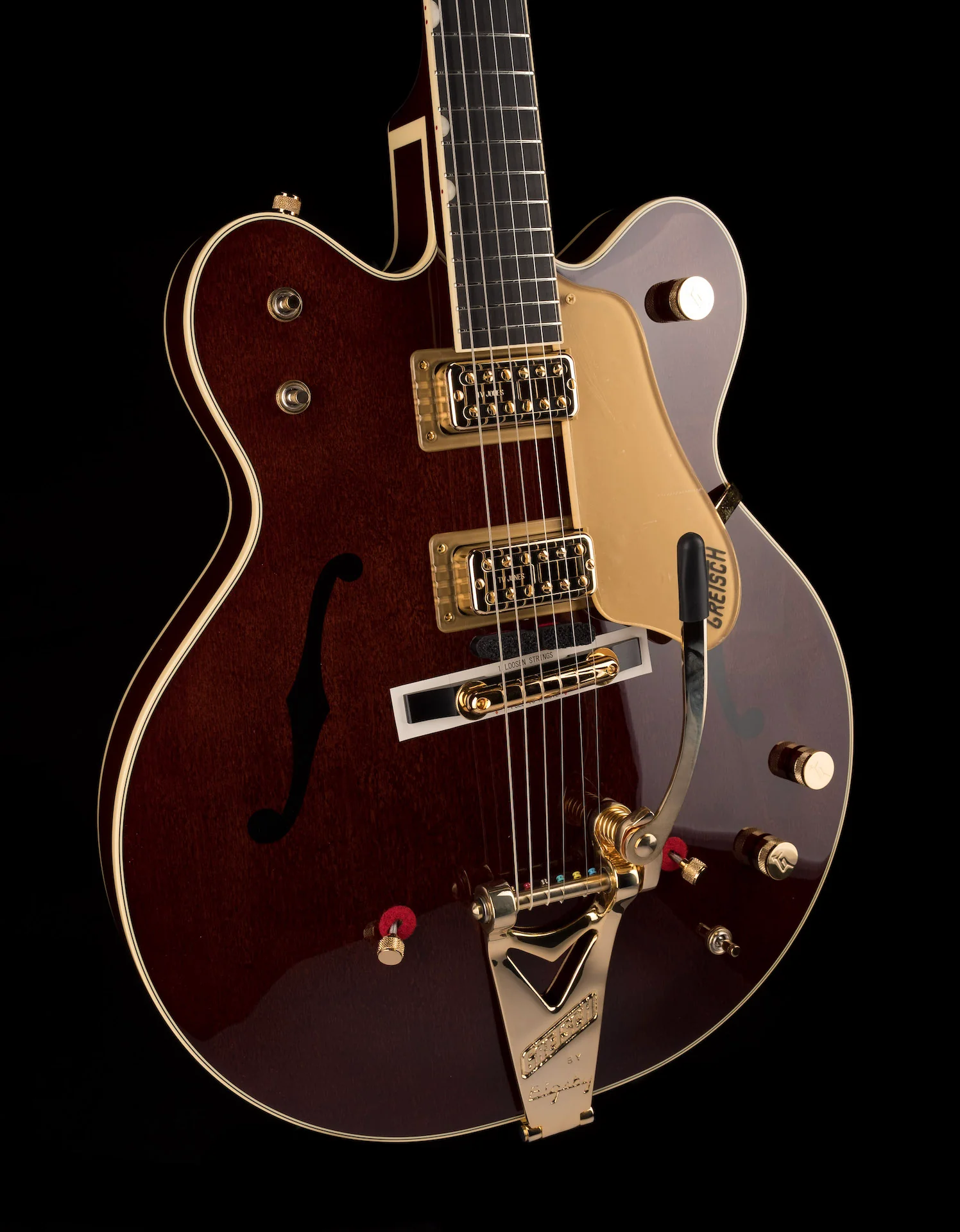Used '22 Gretsch G6122T-62GE Vintage Select Country Gentleman Walnut Stain OHSC - 2 - Image 11