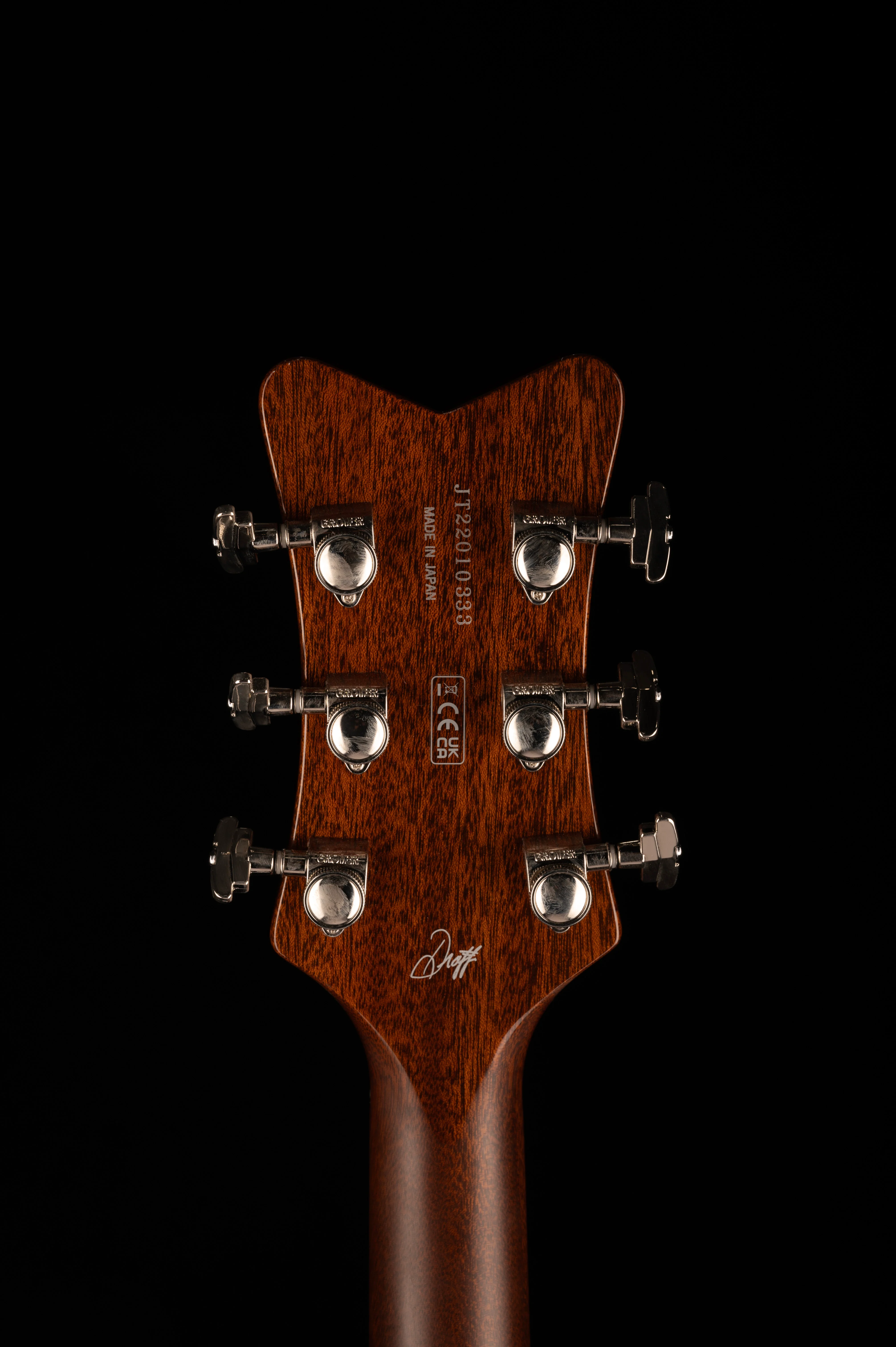 Used Gretsch G6134TFM-NH Nigel Hendroff Signature Penguin Amber Flame With OHSC - Image 13