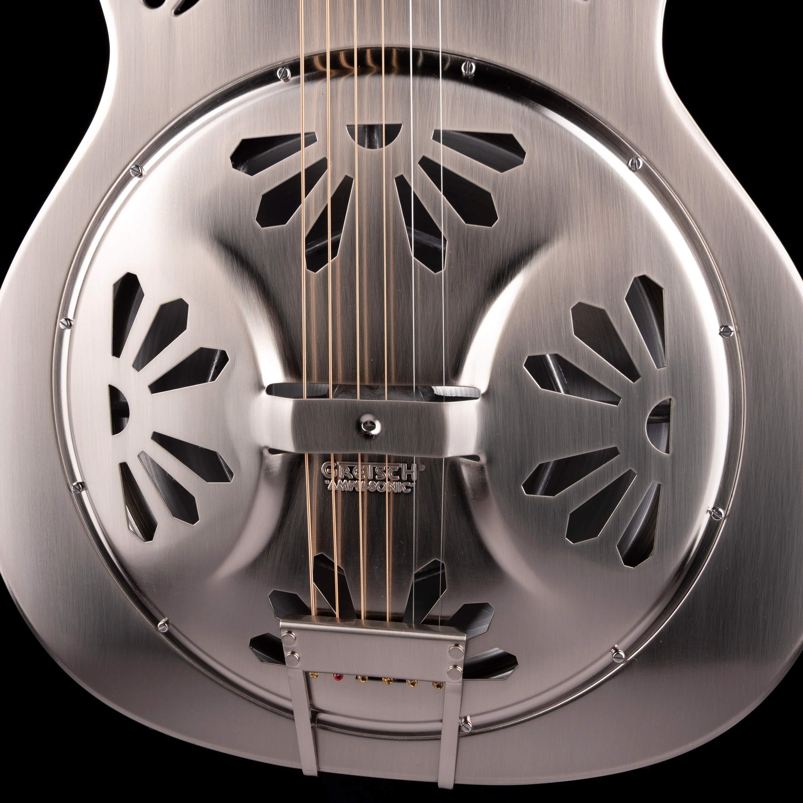 Used Gretsch G9221 Bobtail Steel Acoustic-Electric Resonator Guitar With Gig Bag - Image 4