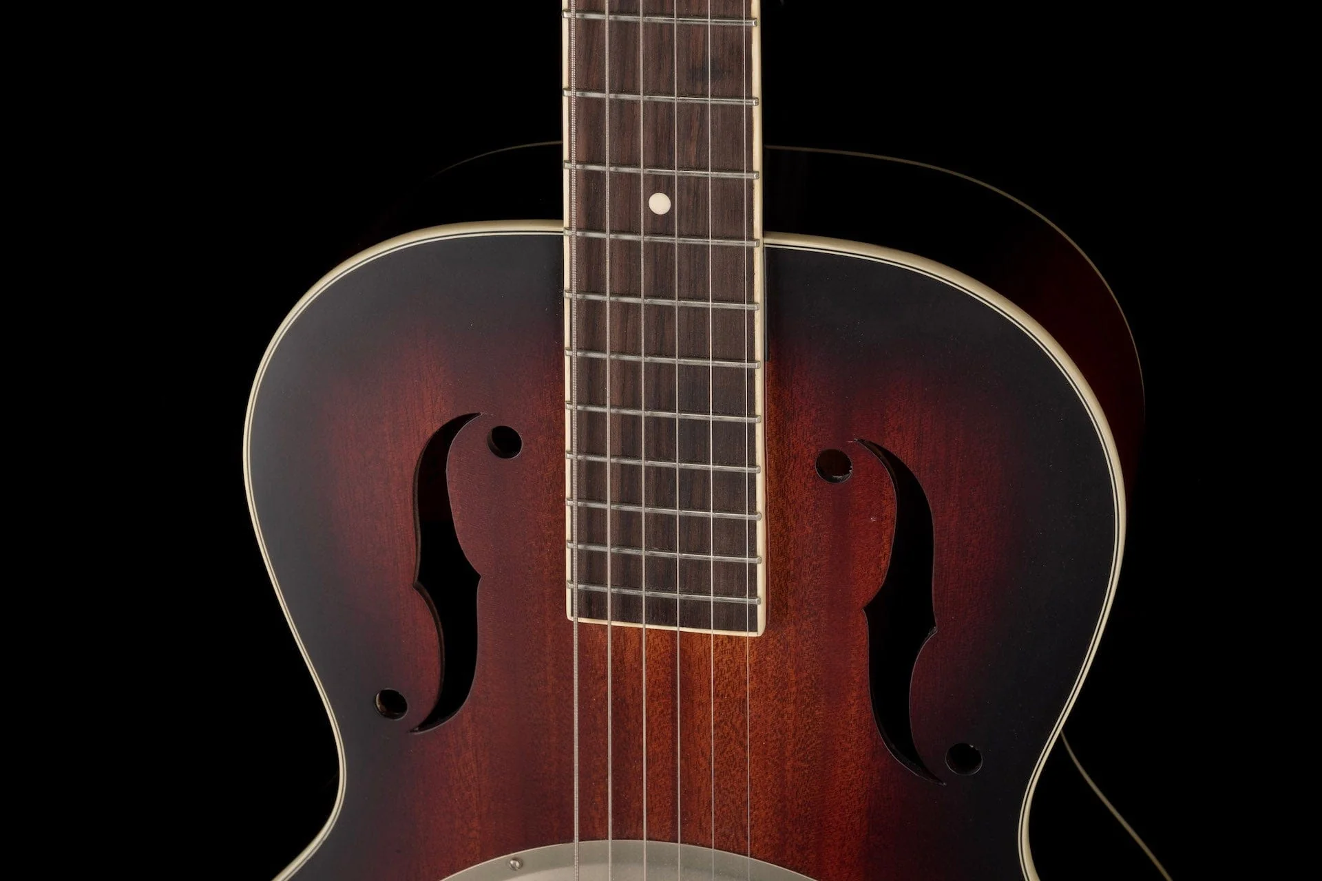 Used Gretsch G9241 Alligator Acoustic-Electric Resonator 2-Tone Sunburst with Case - Image 3