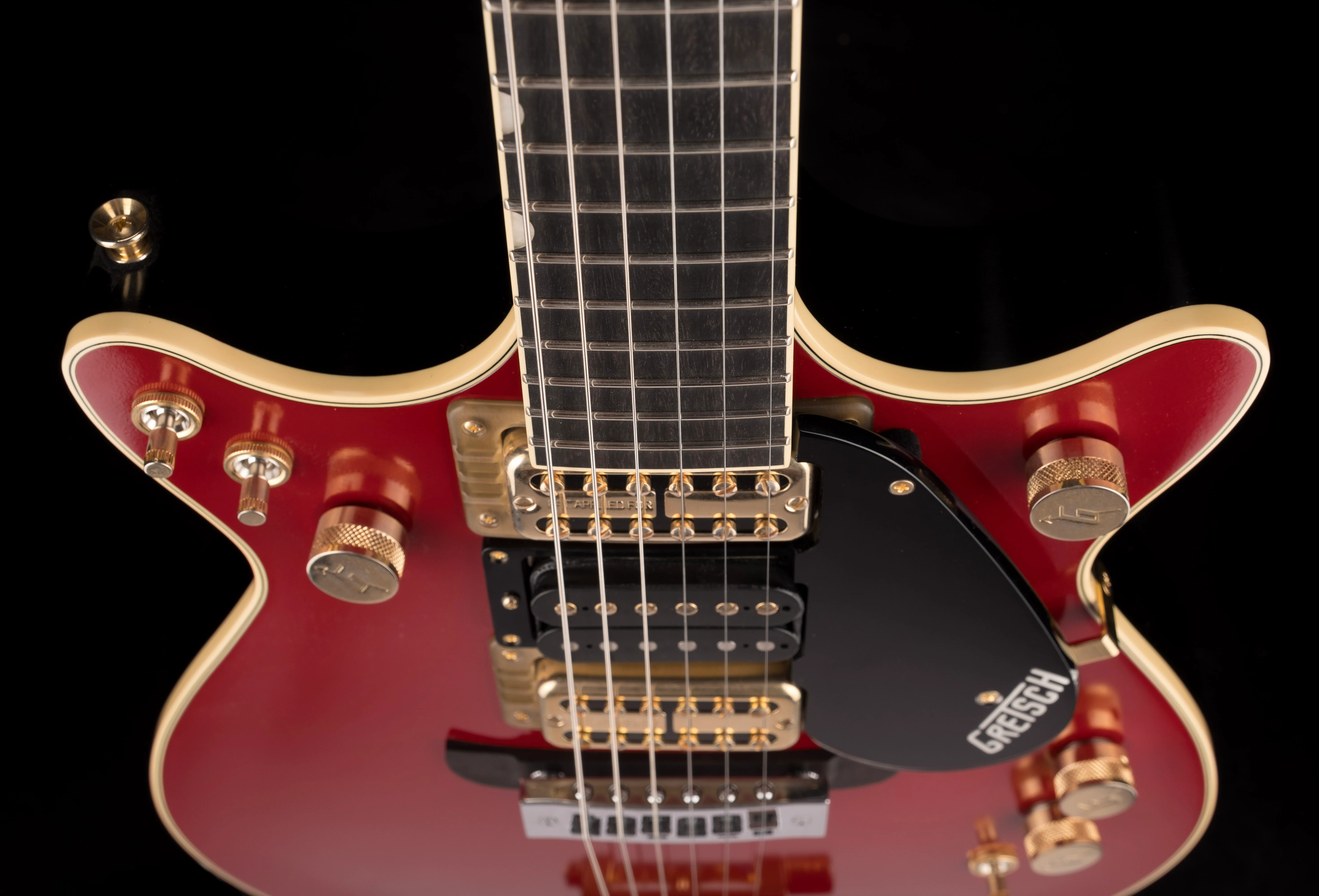 Used Gretsch Limited Edition G6131-MY-RB Malcolm Young Jet Vintage Firebird Red With OHSC - Image 10