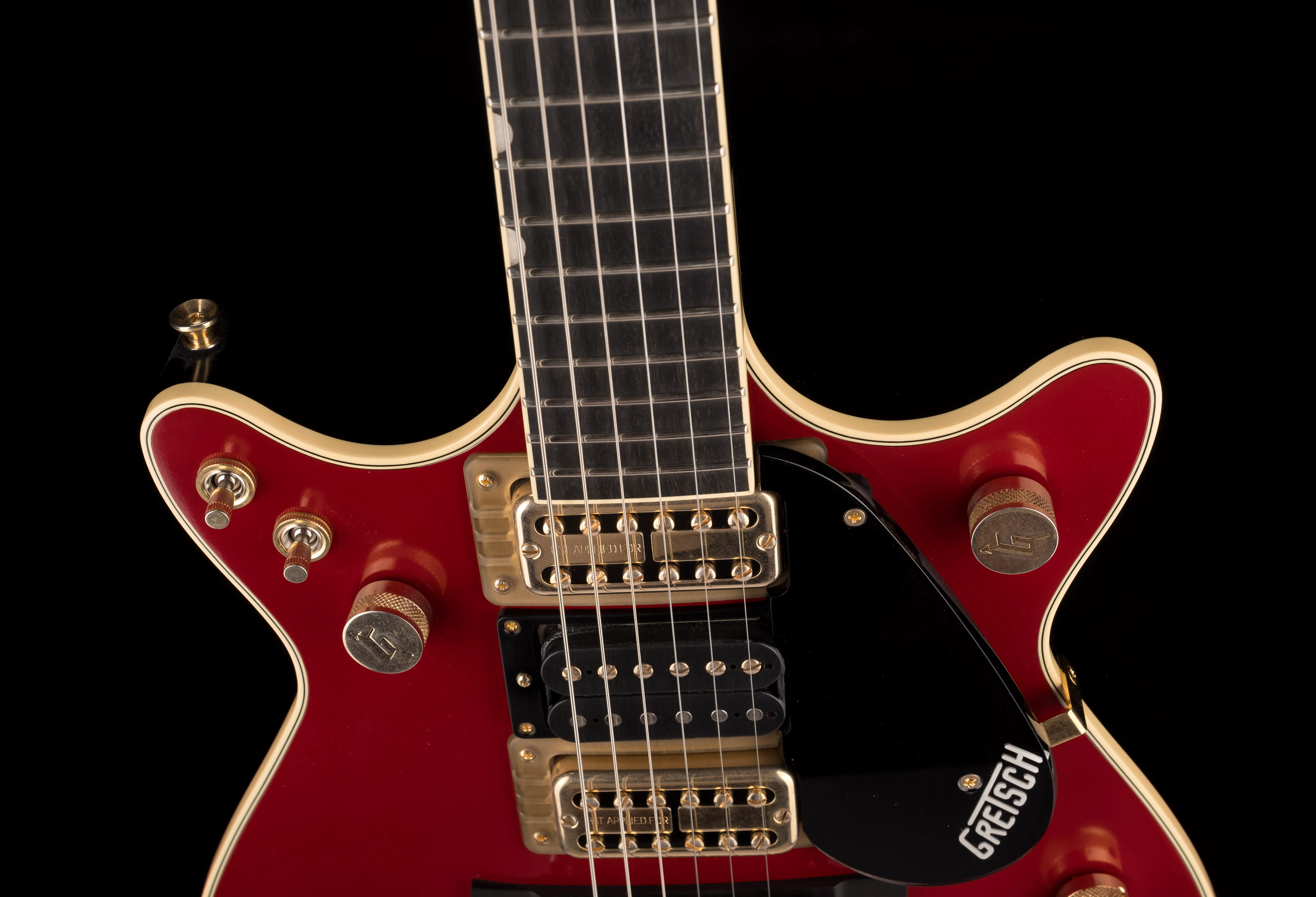 Used Gretsch Limited Edition G6131-MY-RB Malcolm Young Jet Vintage Firebird Red With OHSC - Image 3