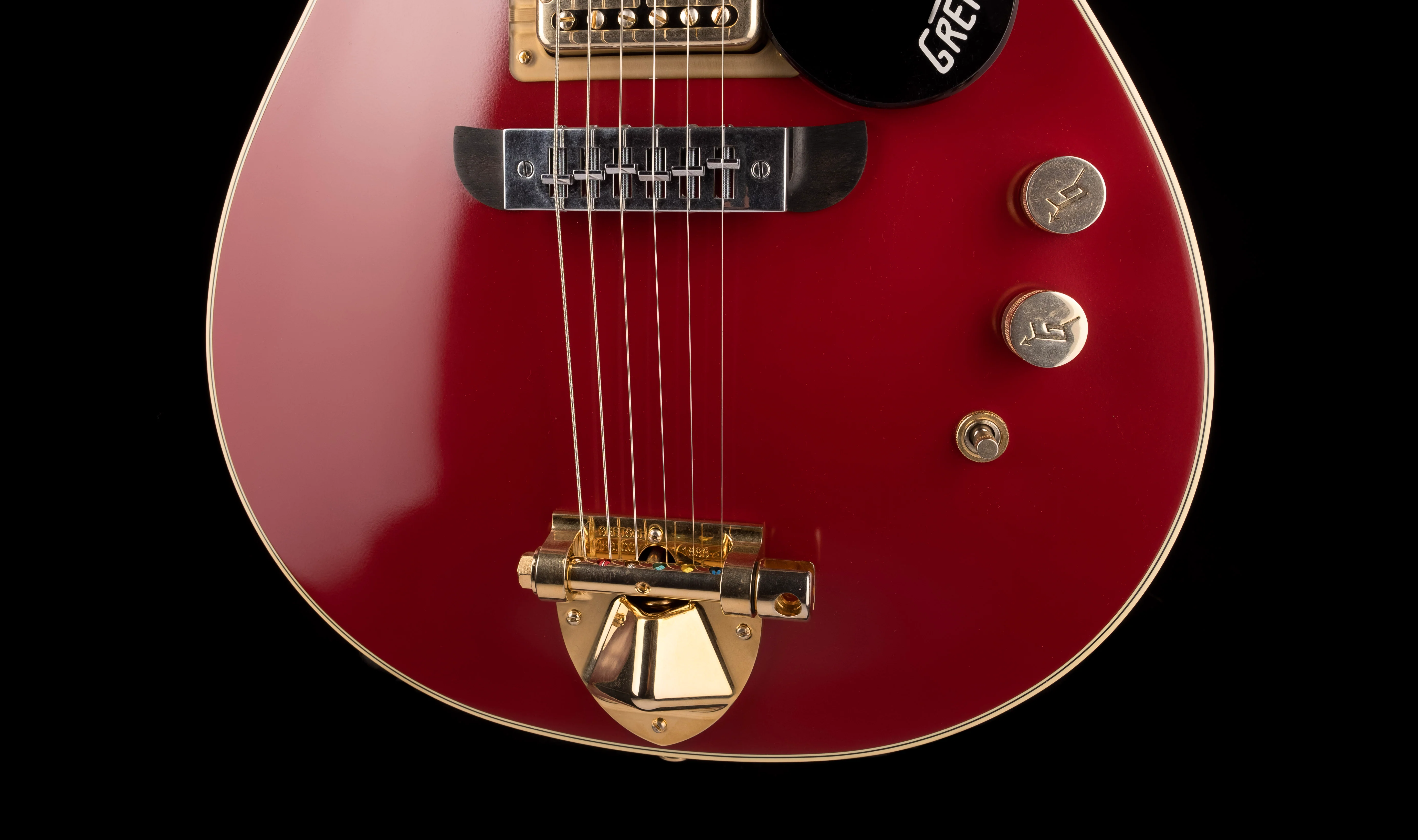 Used Gretsch Limited Edition G6131-MY-RB Malcolm Young Jet Vintage Firebird Red With OHSC - Image 5