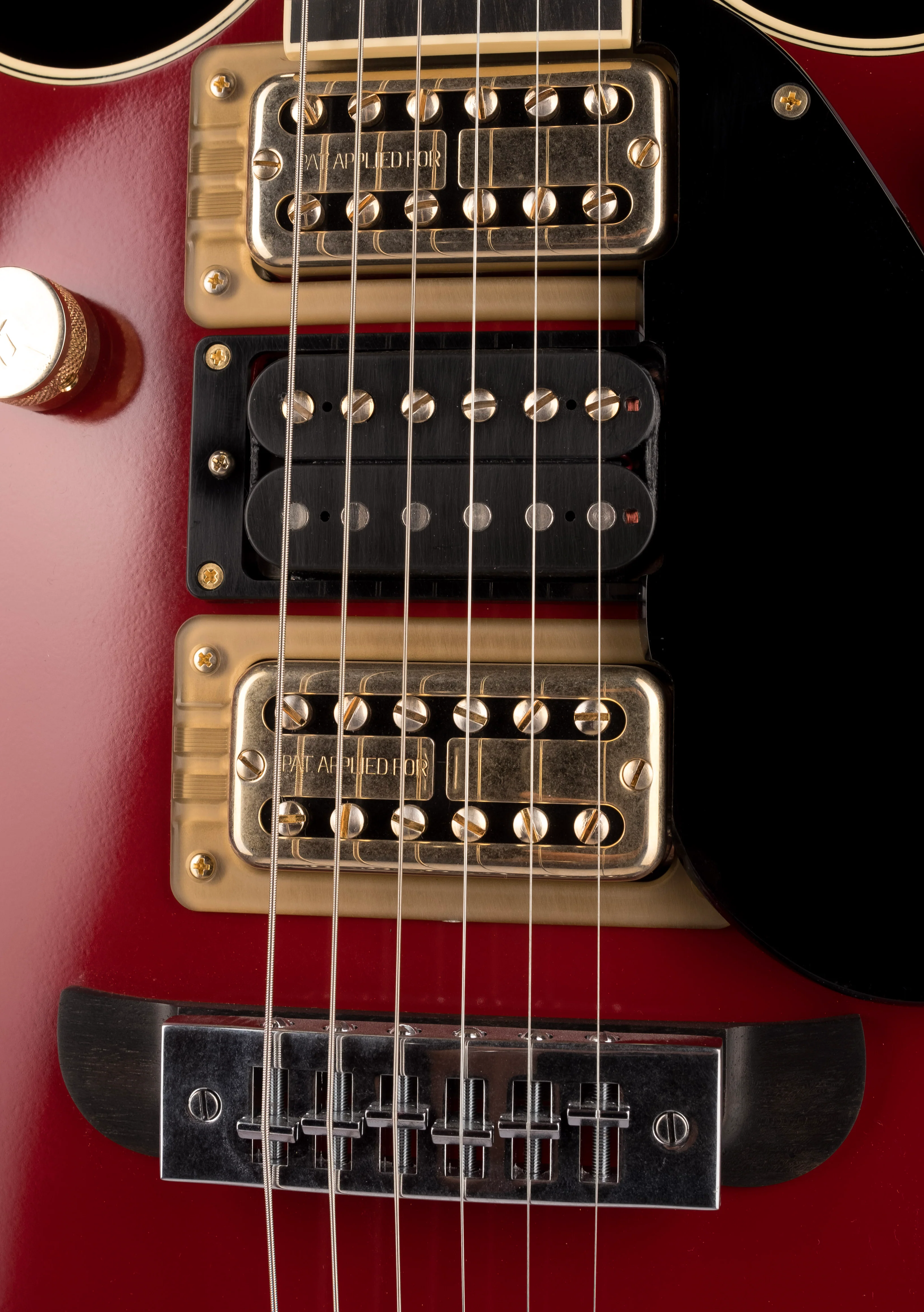 Used Gretsch Limited Edition G6131-MY-RB Malcolm Young Jet Vintage Firebird Red With OHSC - Image 7