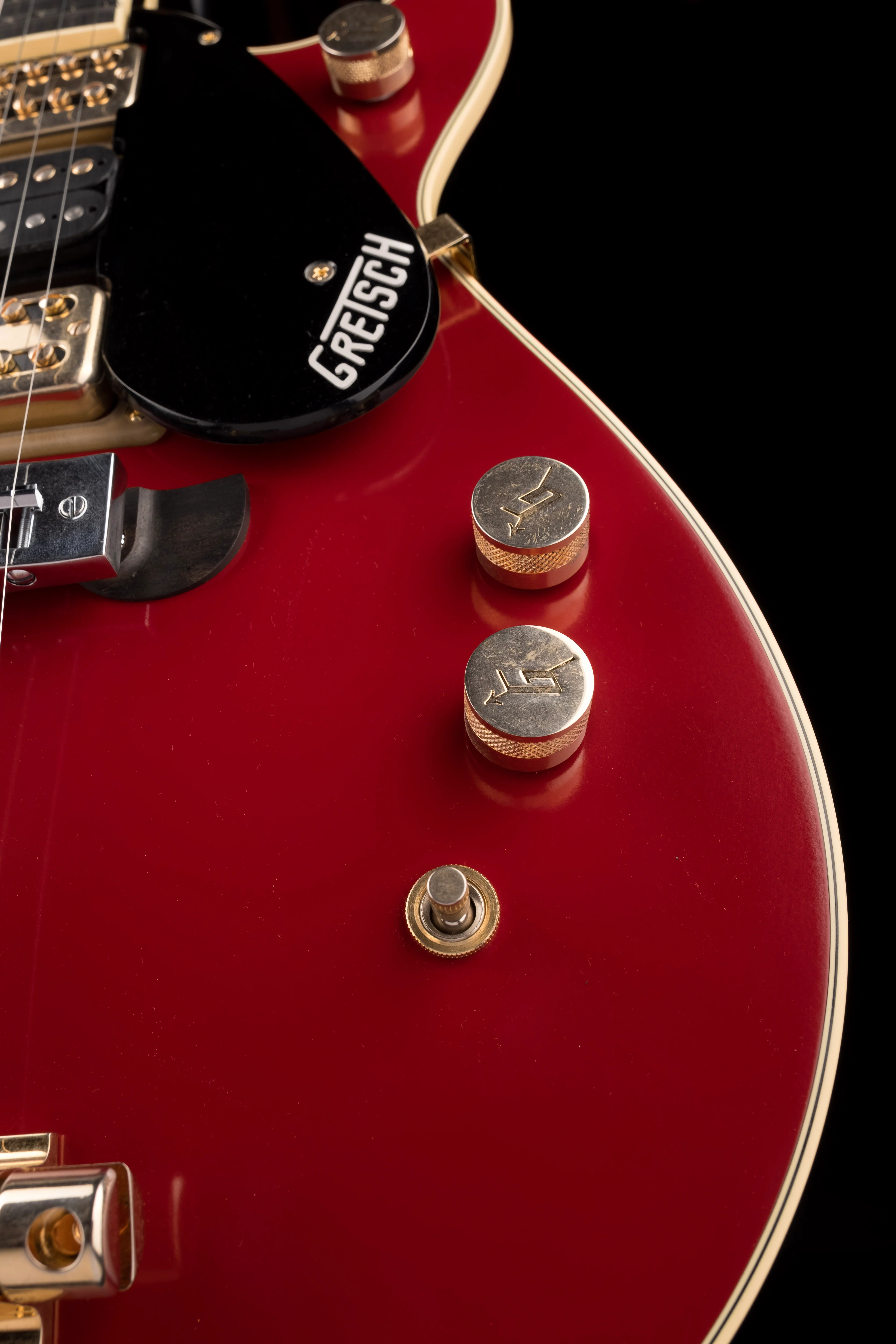 Used Gretsch Limited Edition G6131-MY-RB Malcolm Young Jet Vintage Firebird Red With OHSC - Image 8