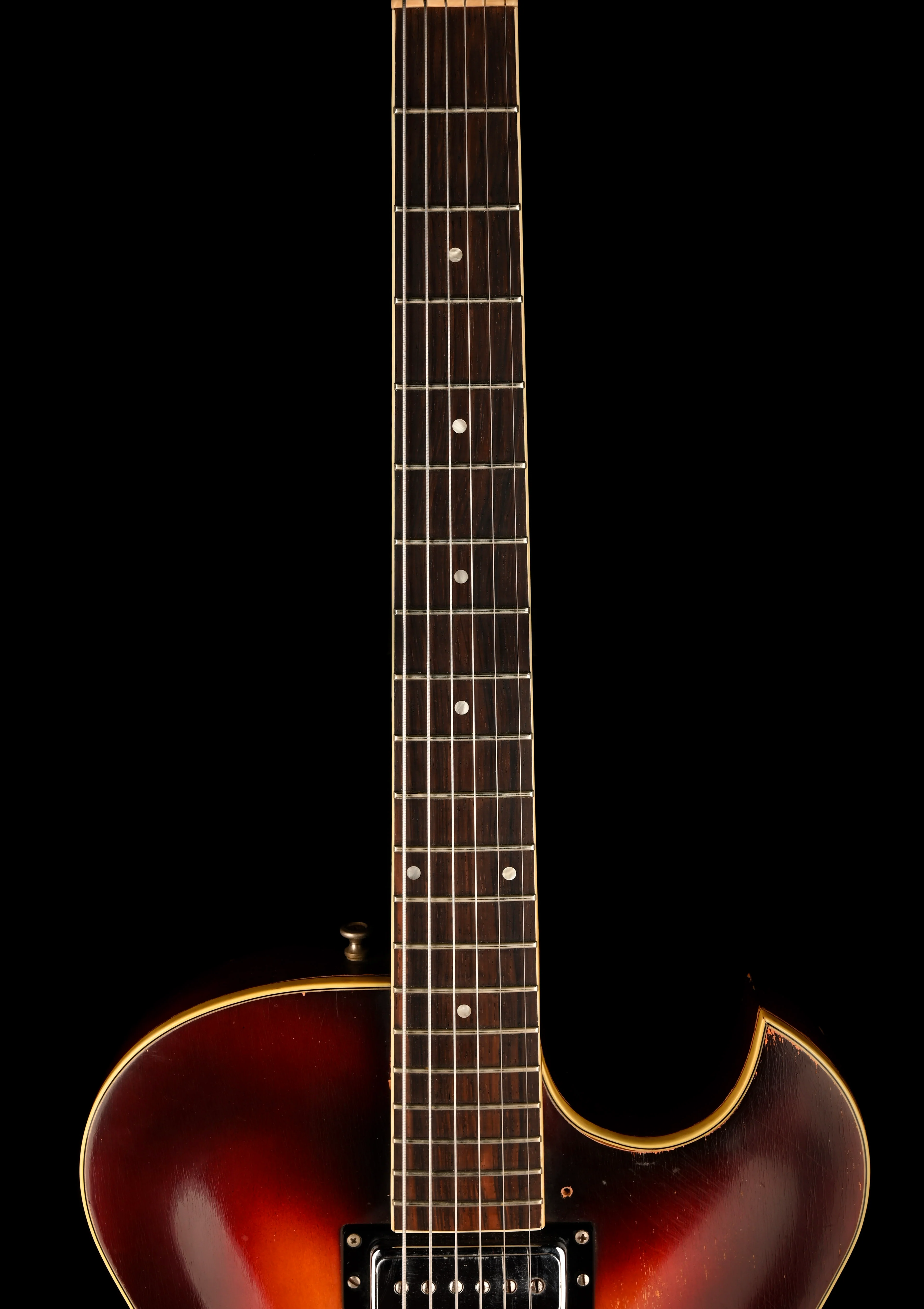 Vintage 1964 Guild T-100 Tri-Color Sunburst With Case - Image 12