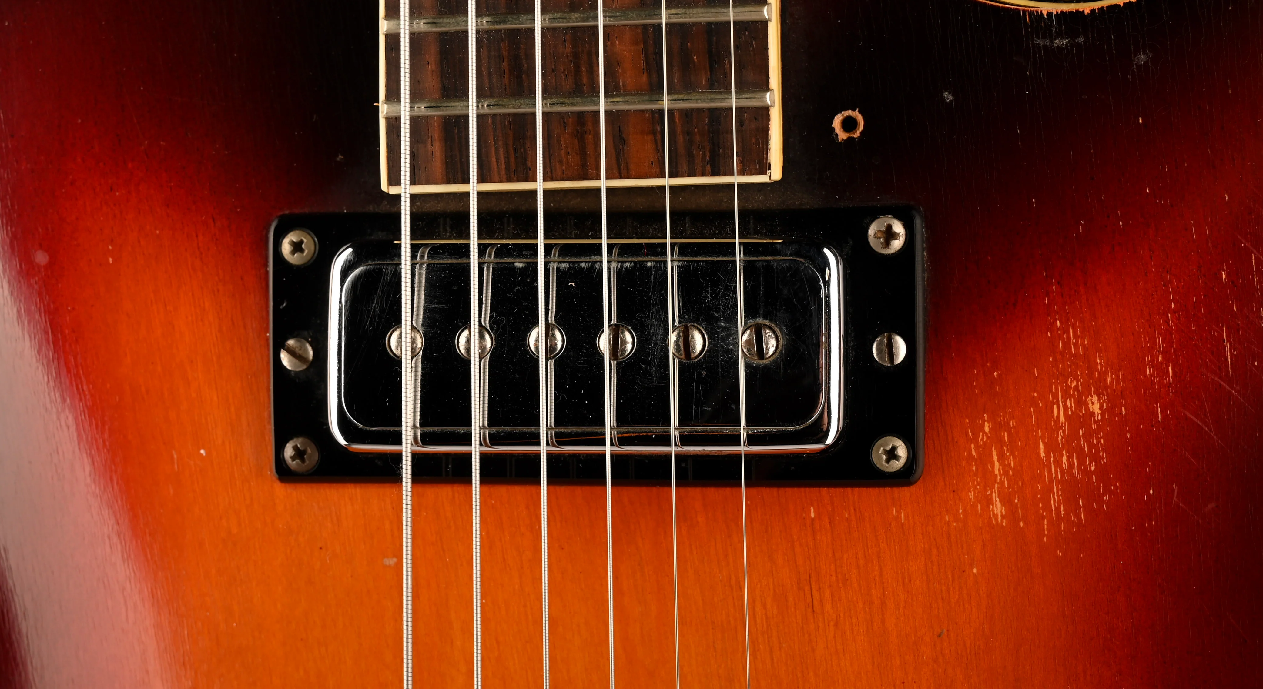 Vintage 1964 Guild T-100 Tri-Color Sunburst With Case - Image 7