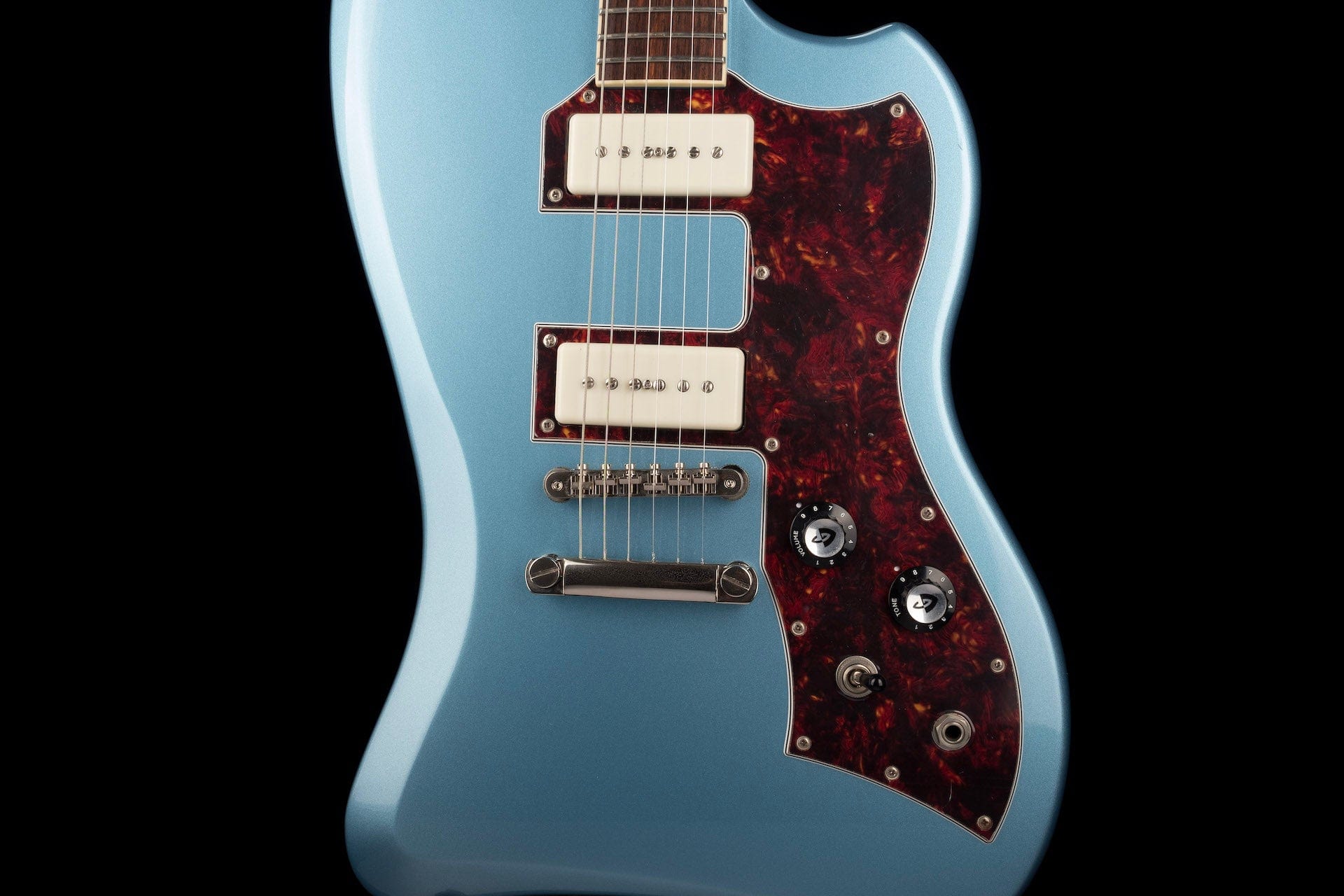 Used Guild T-Bird ST P90 Pelham Blue with Gig Bag - Image 6