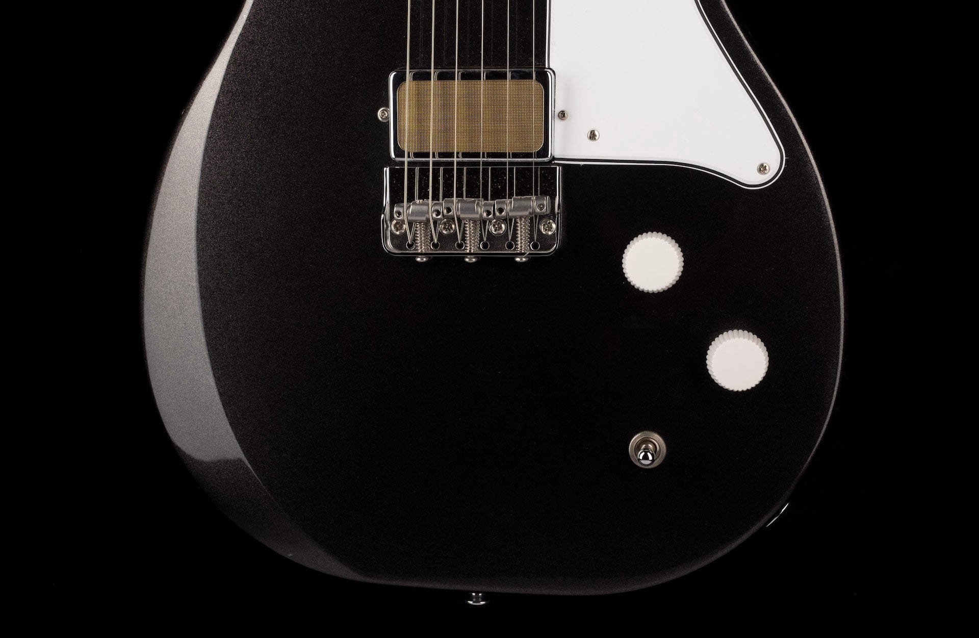 Used Harmony Jupiter Space Black Electric Guitar With Mono Soft Case - Image 5