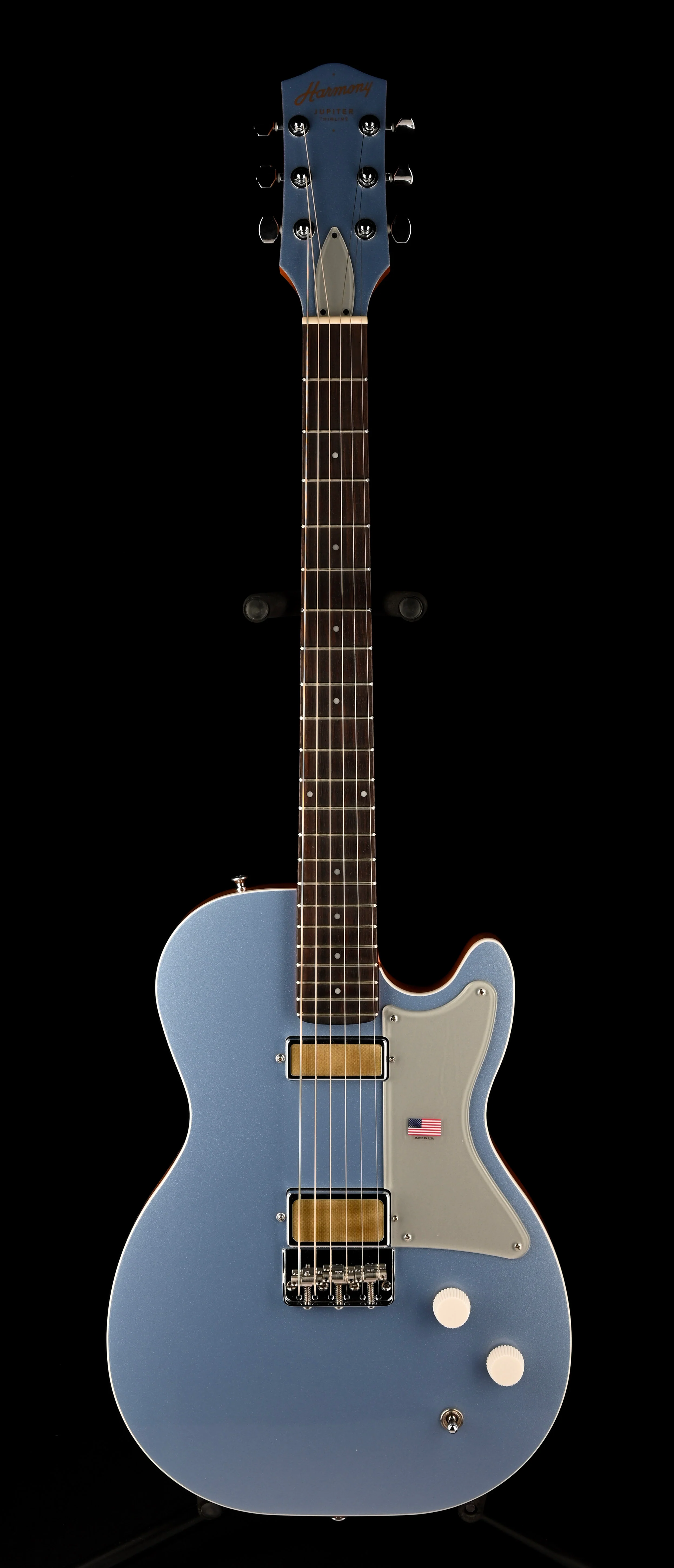 Used Harmony Jupiter Thinline Sky Blue With Mono Soft Case - Image 2