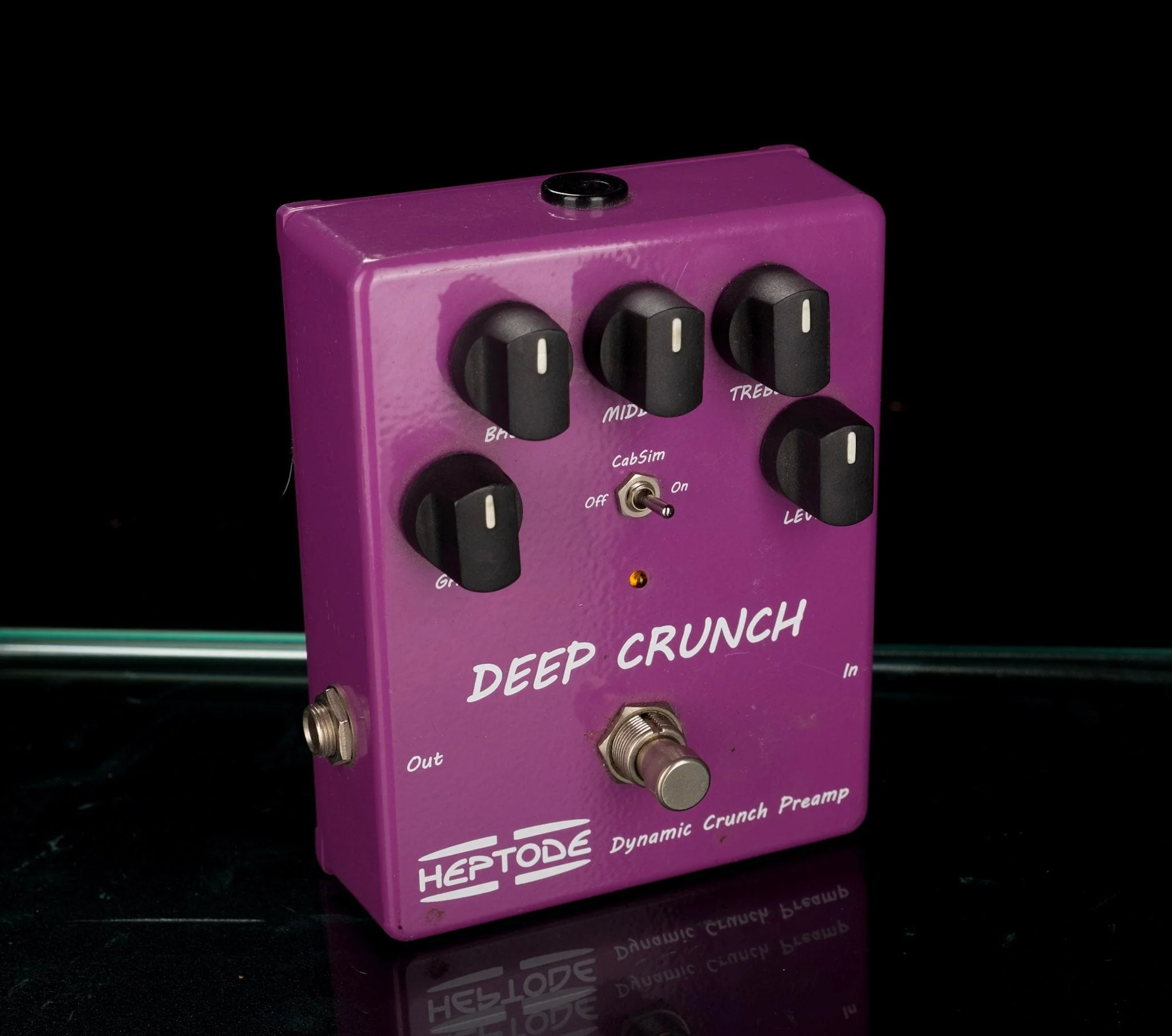 Used Heptode Deep Crunch Dynamic Crunch Preamp Guitar Effect Pedal - Image 6