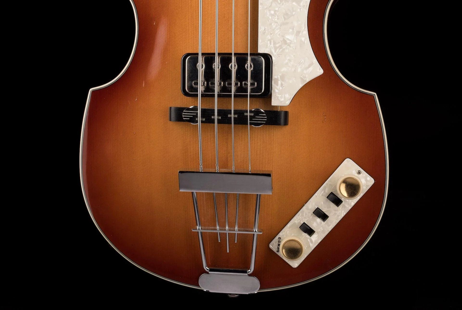 Used Hofner Contemporary HCT-500/1 Violin Bass Sunburst with Case - Image 5