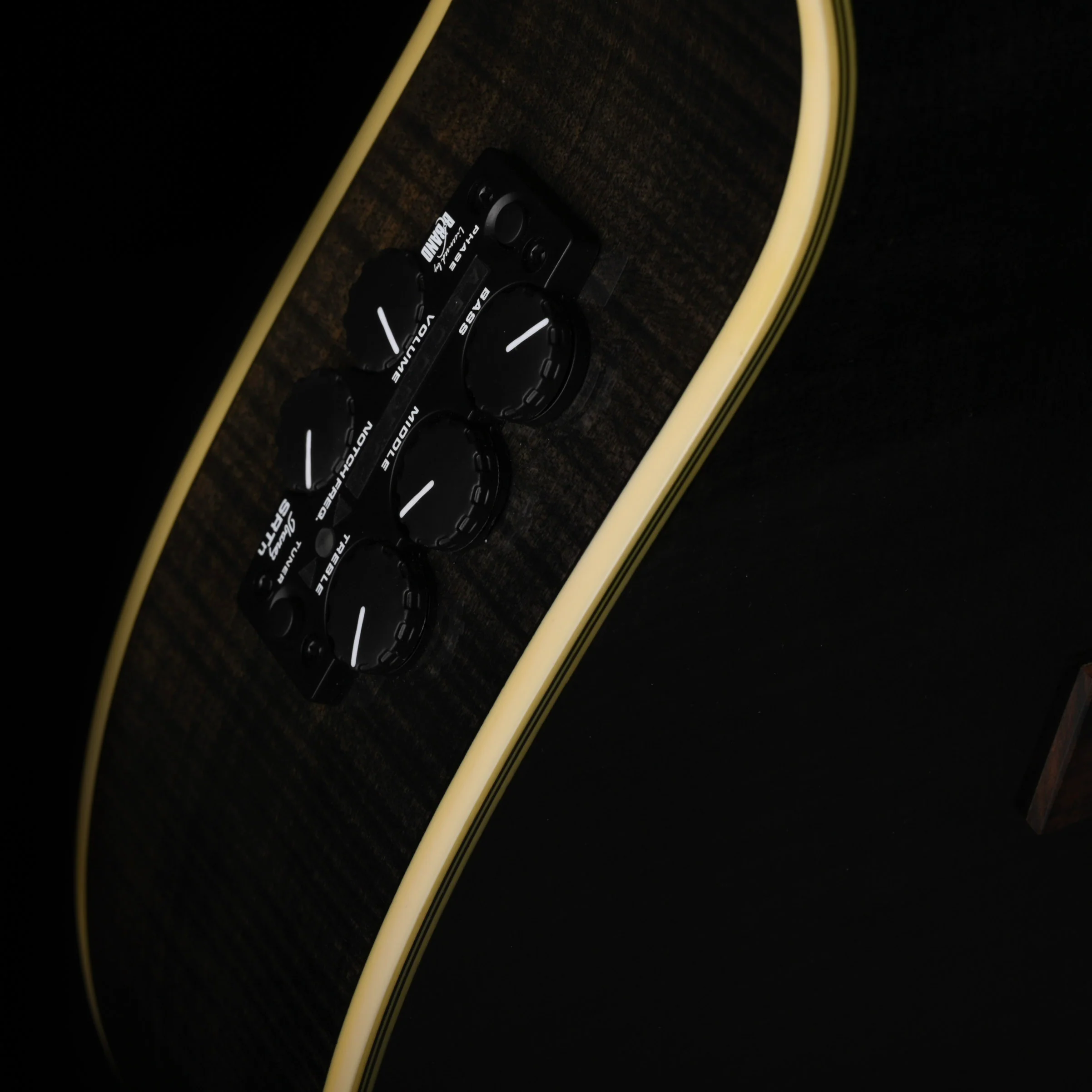 Used Ibanez AEF30E Trans Black Acoustic Electric Guitar with HSC - Image 7