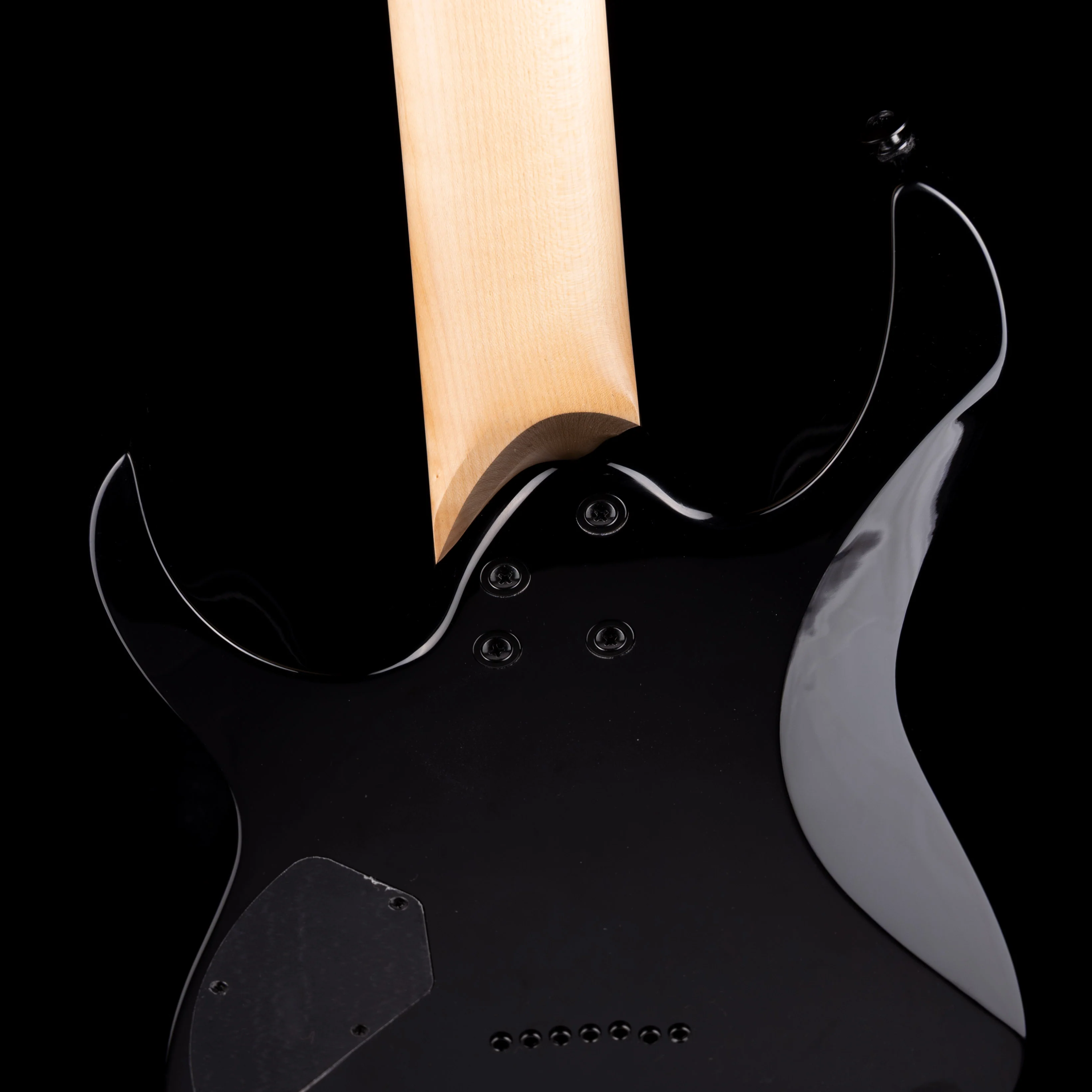 Used Ibanez GIO GRG7221QA 7-String Electric Guitar Trans Black With Gig Bag - Image 11