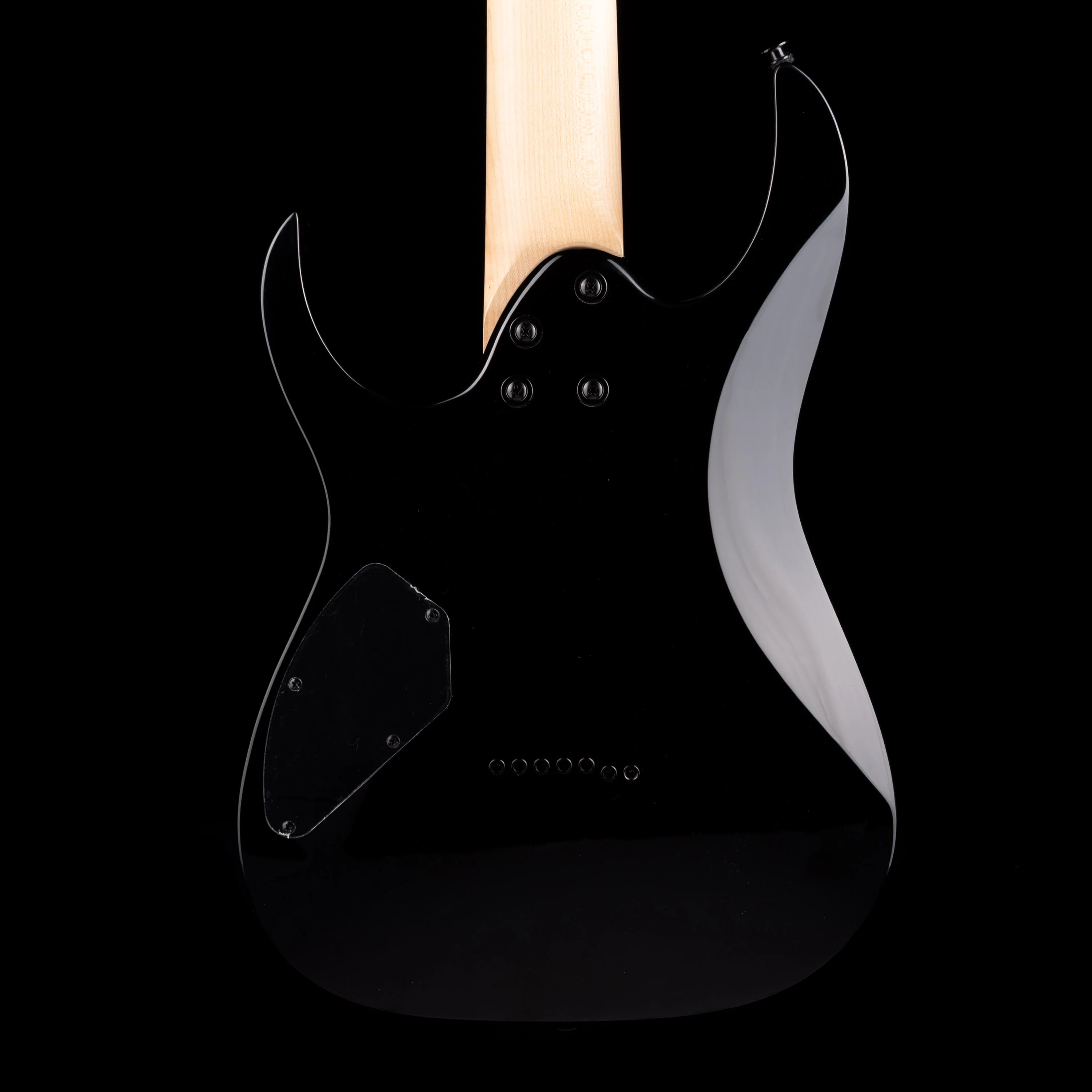 Used Ibanez GIO GRG7221QA 7-String Electric Guitar Trans Black With Gig Bag - Image 9