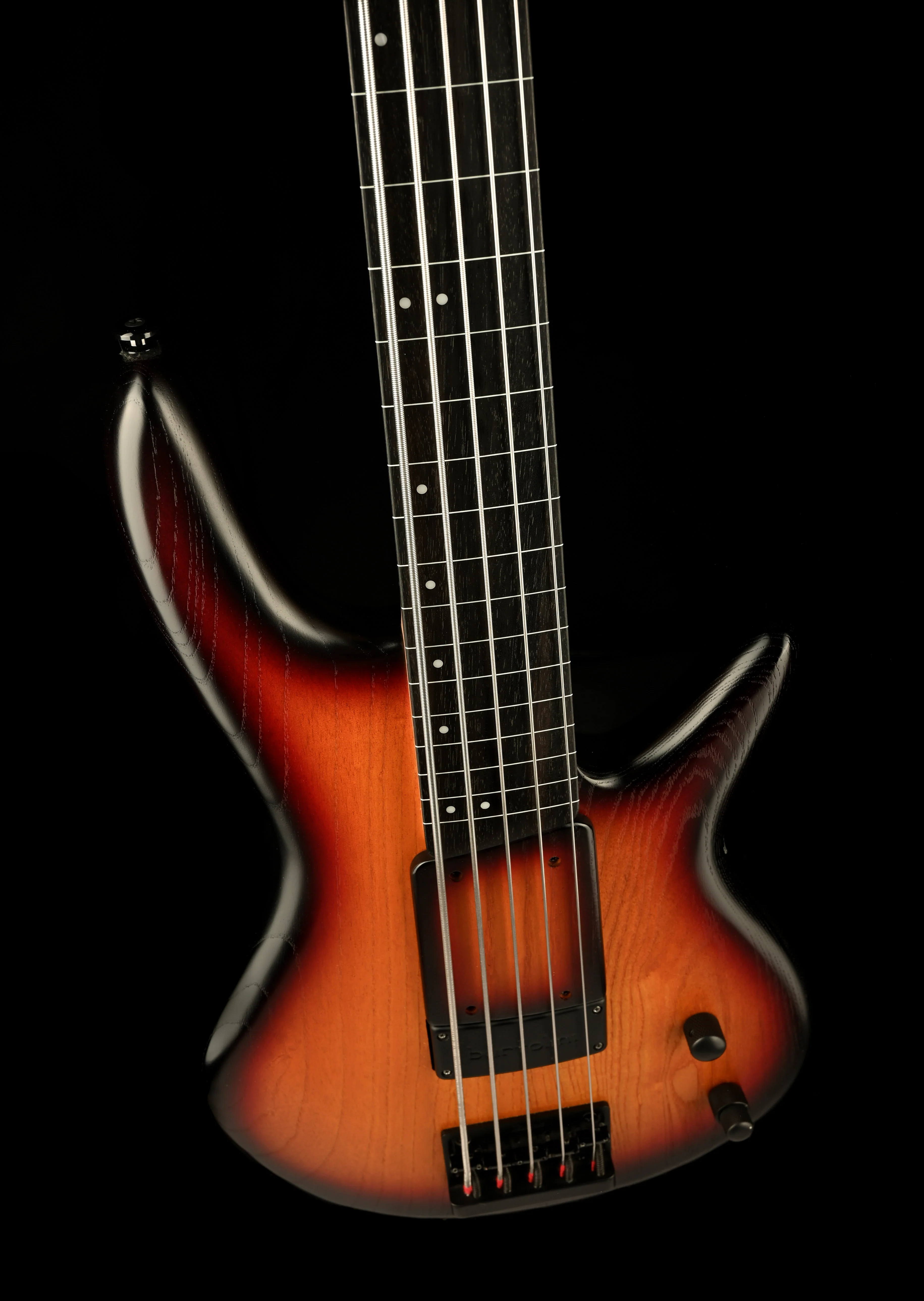Used Ibanez GWB205 Gary Willis Fretless 5-String Electric Bass Tequila Sunrise Flat with Gig Bag - Image 4