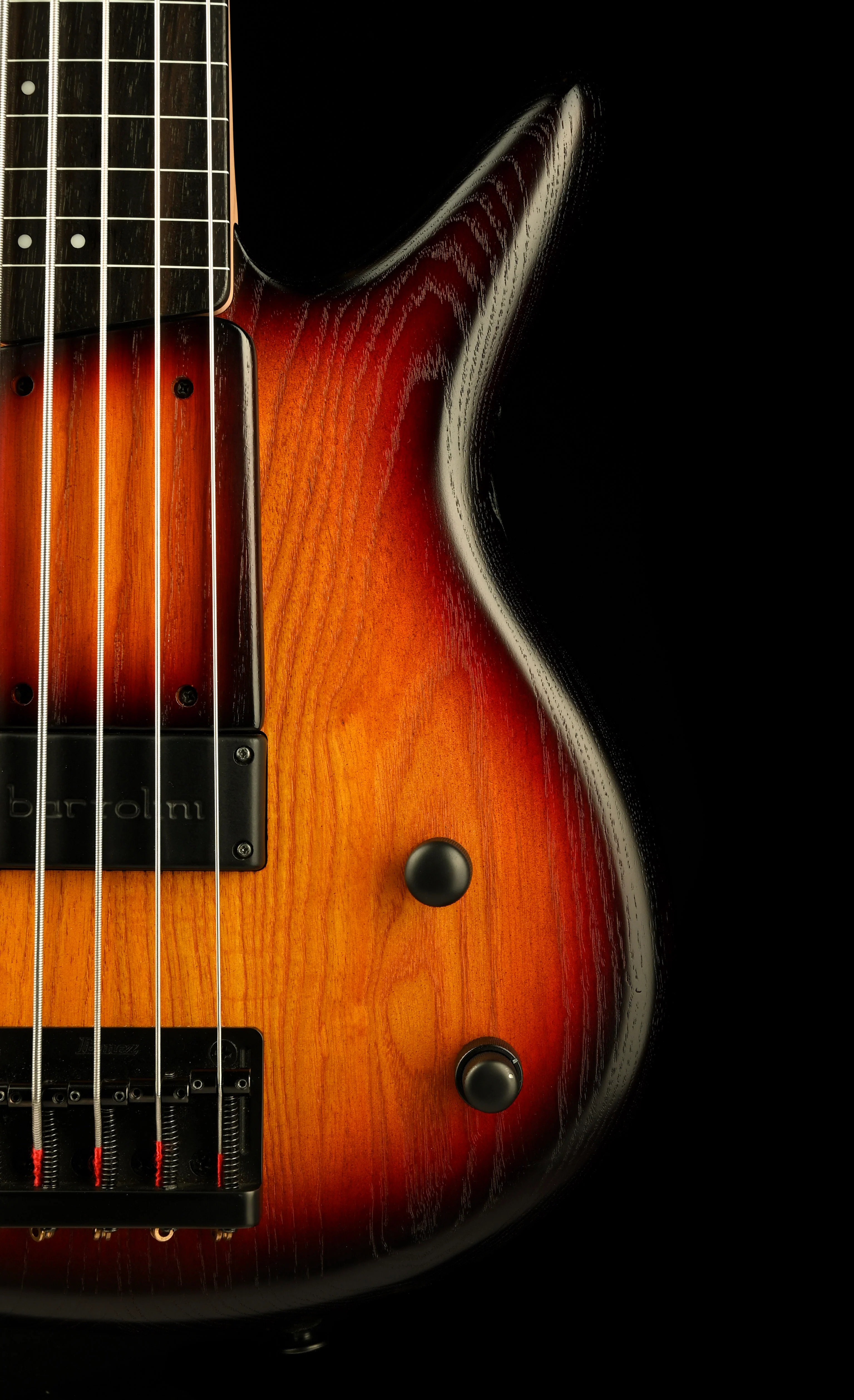 Used Ibanez GWB205 Gary Willis Fretless 5-String Electric Bass Tequila Sunrise Flat with Gig Bag - Image 9