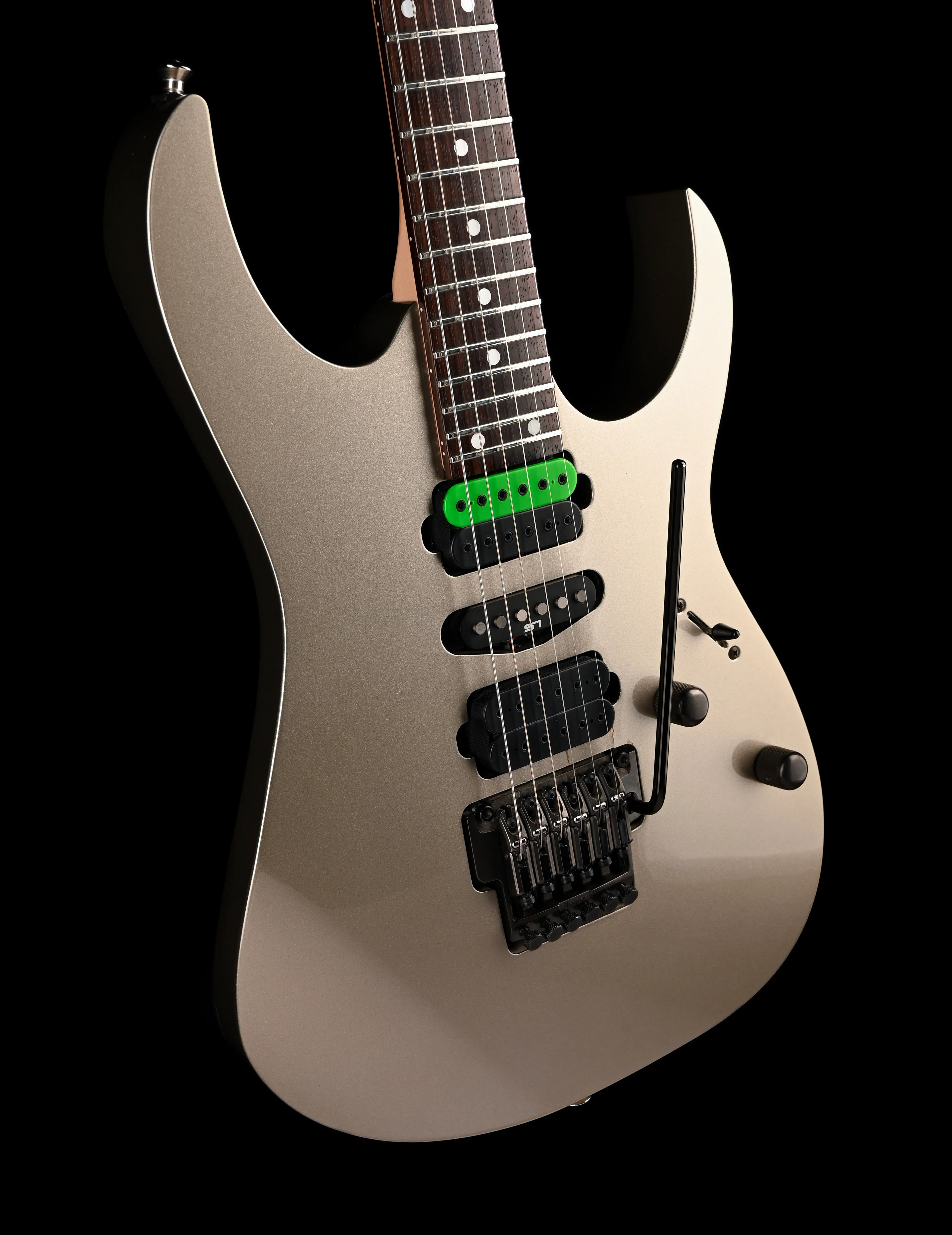 Used Ibanez Prestige RG1570-GN Gray Nickel Hot Rodded with Gig Bag - Image 10