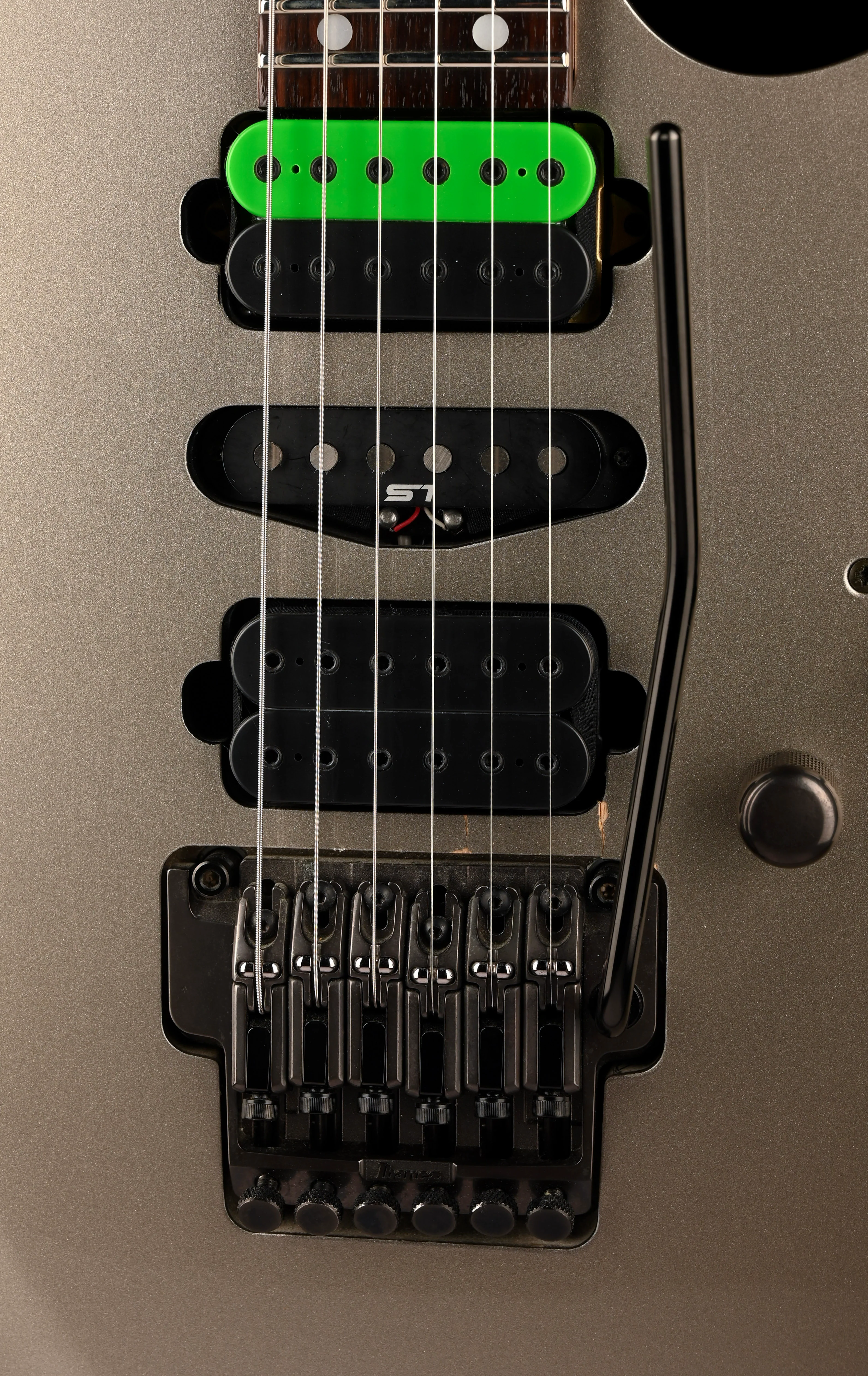 Used Ibanez Prestige RG1570-GN Gray Nickel Hot Rodded with Gig Bag - Image 7