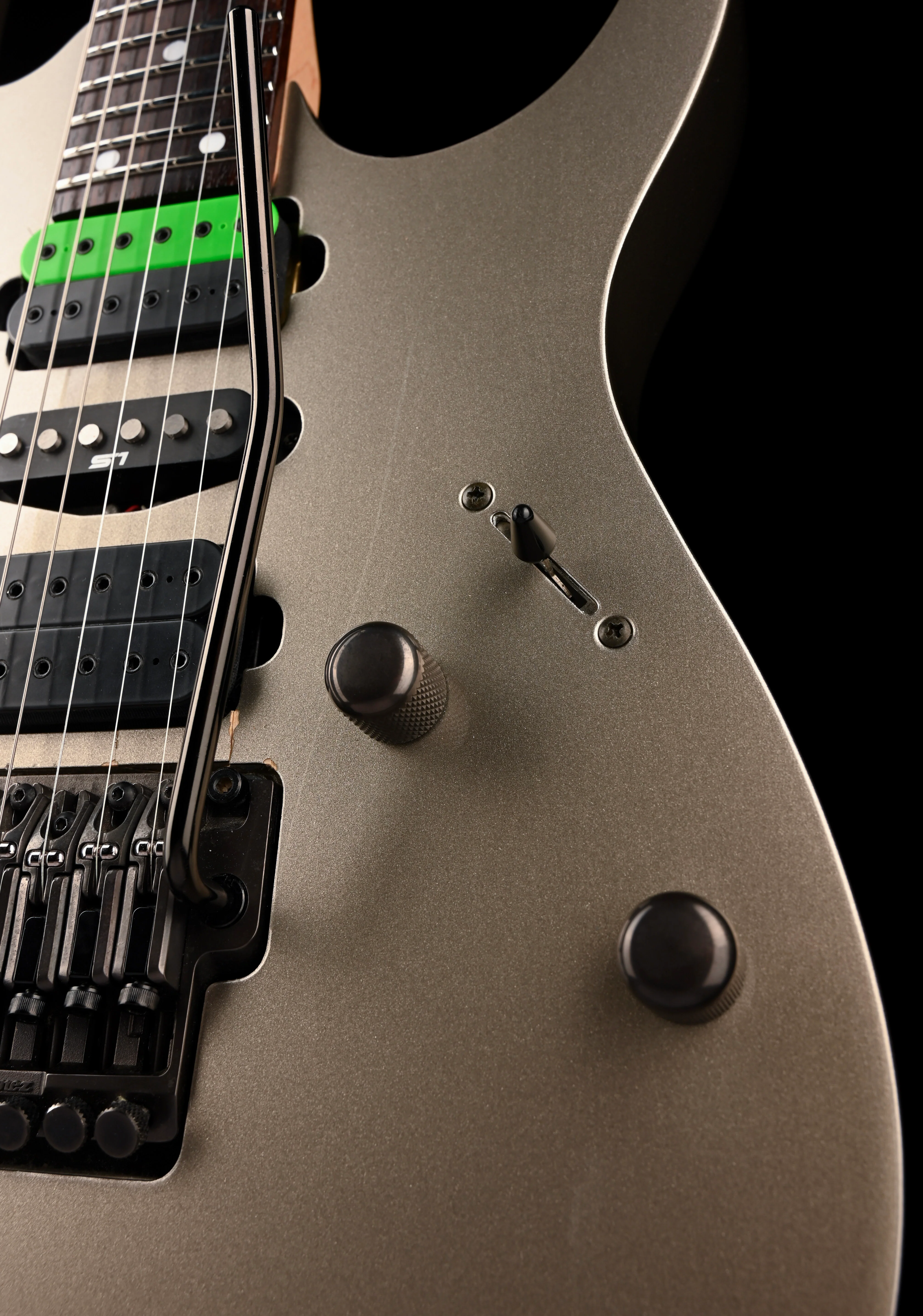 Used Ibanez Prestige RG1570-GN Gray Nickel Hot Rodded with Gig Bag - Image 8