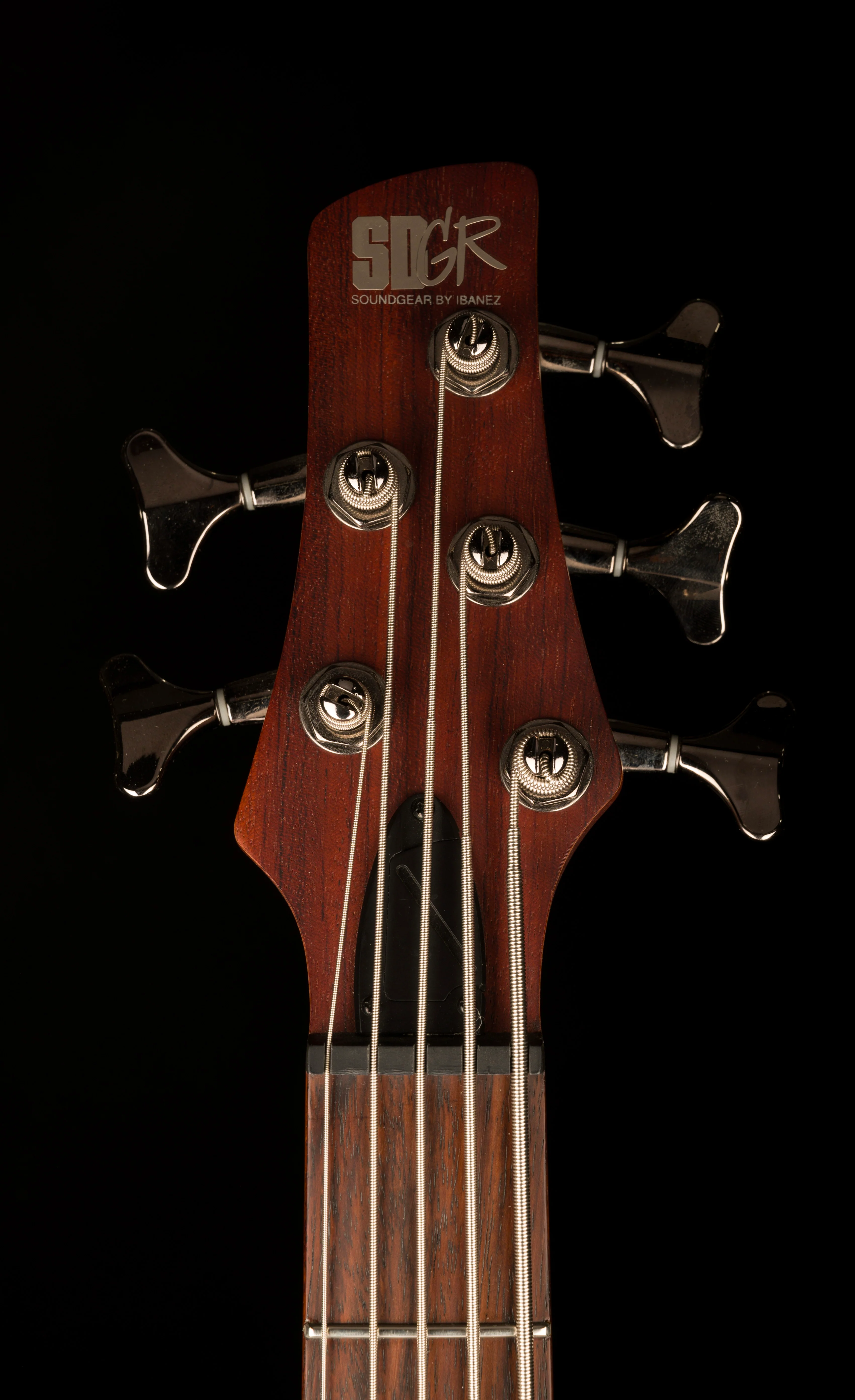 Used Ibanez SR505L Left-Handed 5-String Electric Bass Mahogany with Gig Bag - Image 12