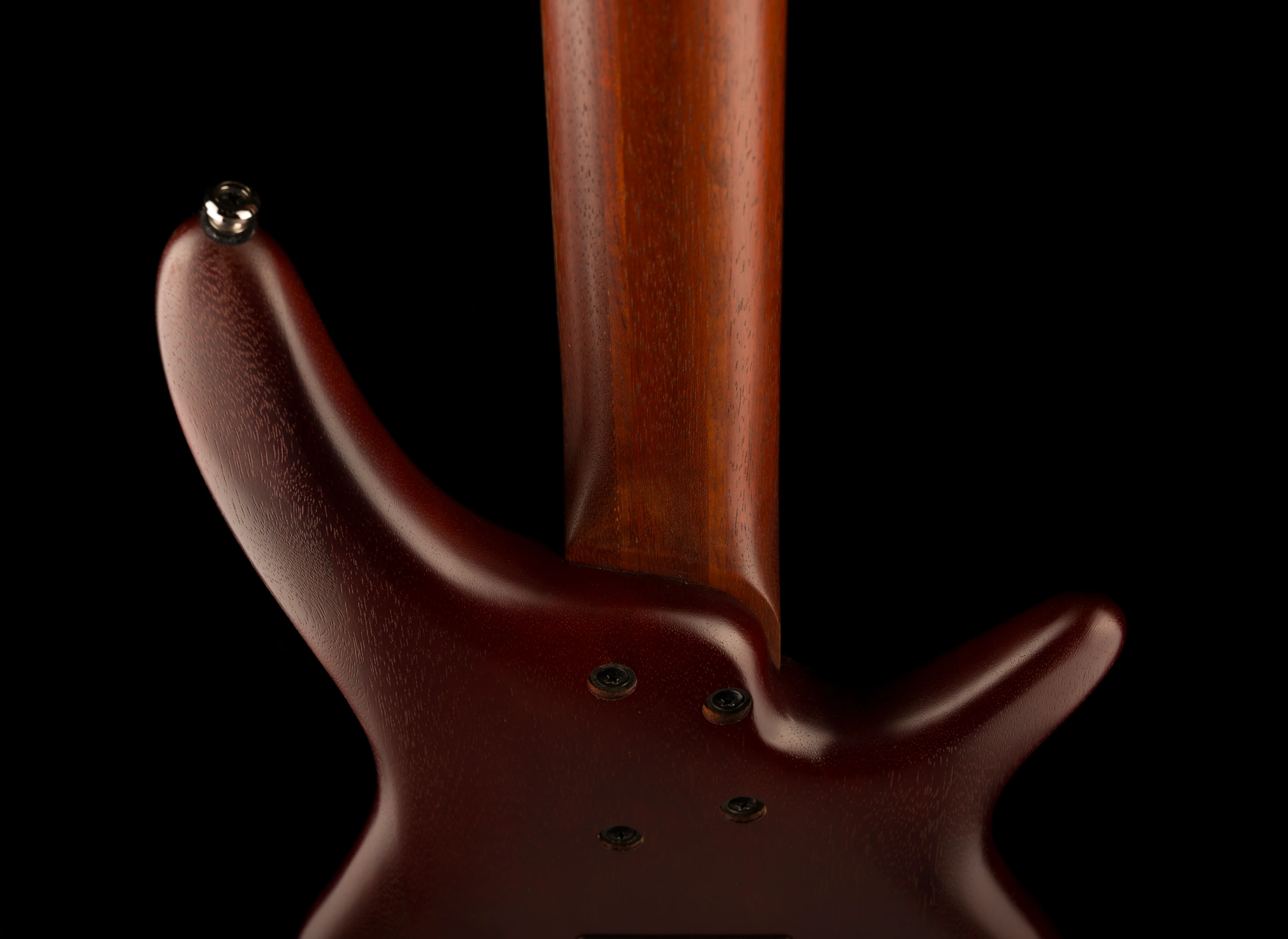 Used Ibanez SR505L Left-Handed 5-String Electric Bass Mahogany with Gig Bag - Image 15