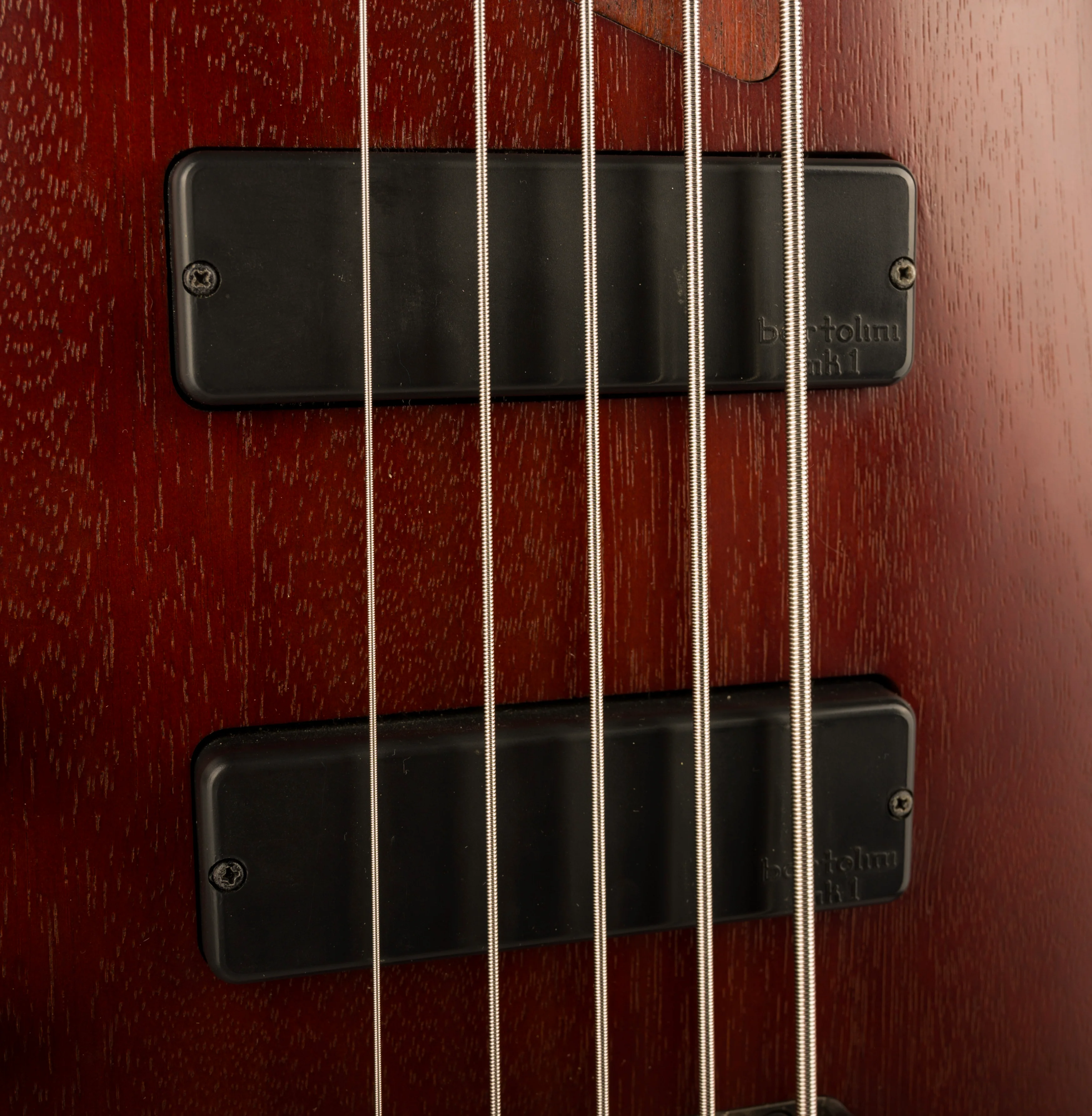 Used Ibanez SR505L Left-Handed 5-String Electric Bass Mahogany with Gig Bag - Image 7